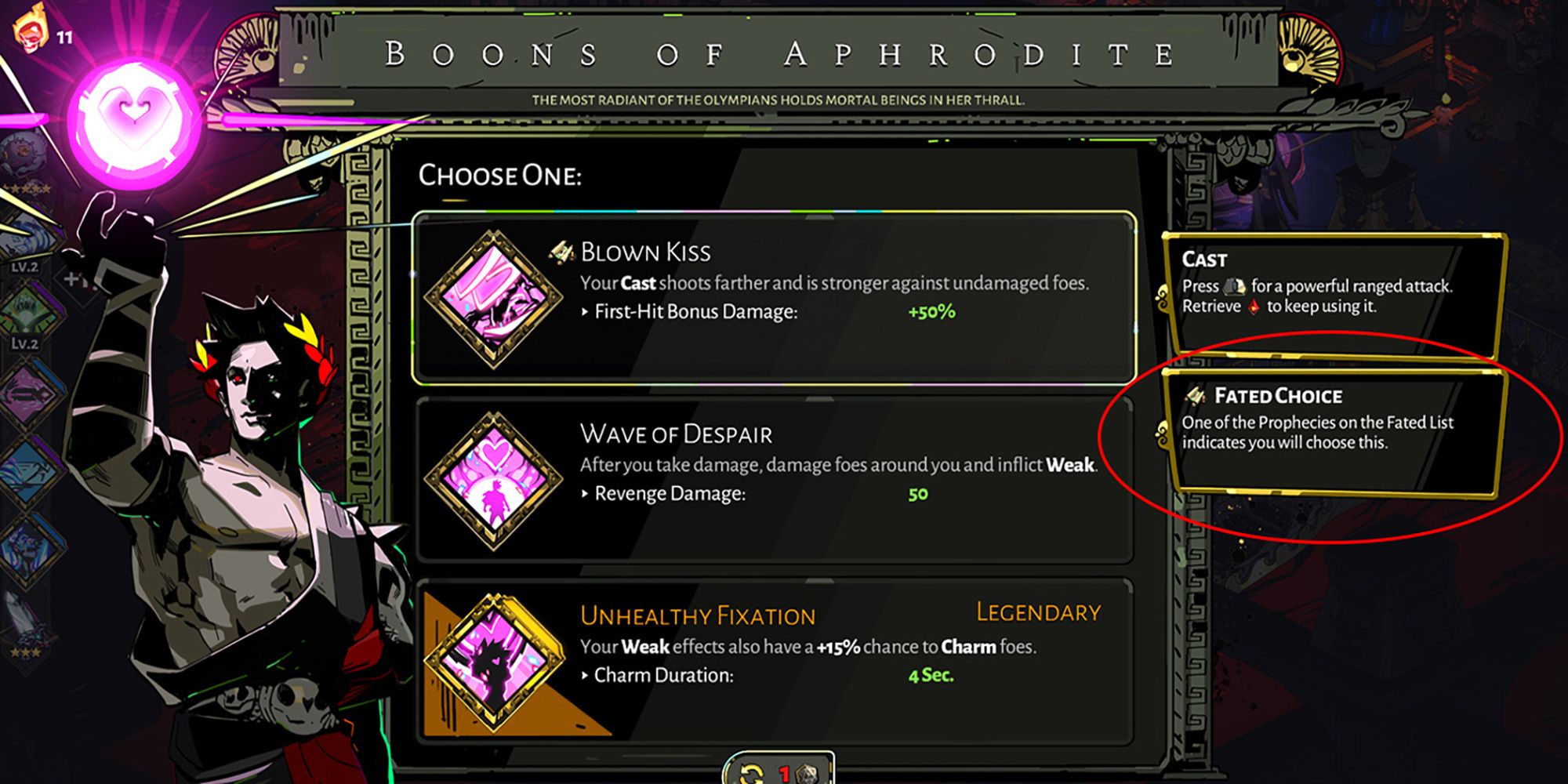 Hades - Circling An Example Of A Fated Choice In-Game