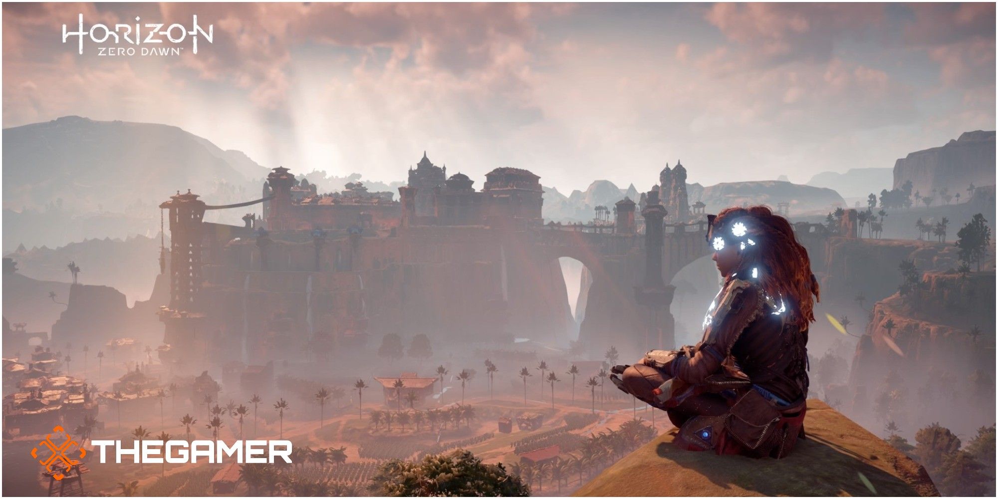 Horizon Zero Dawn Aloy On Top Of Glinthawk Rock