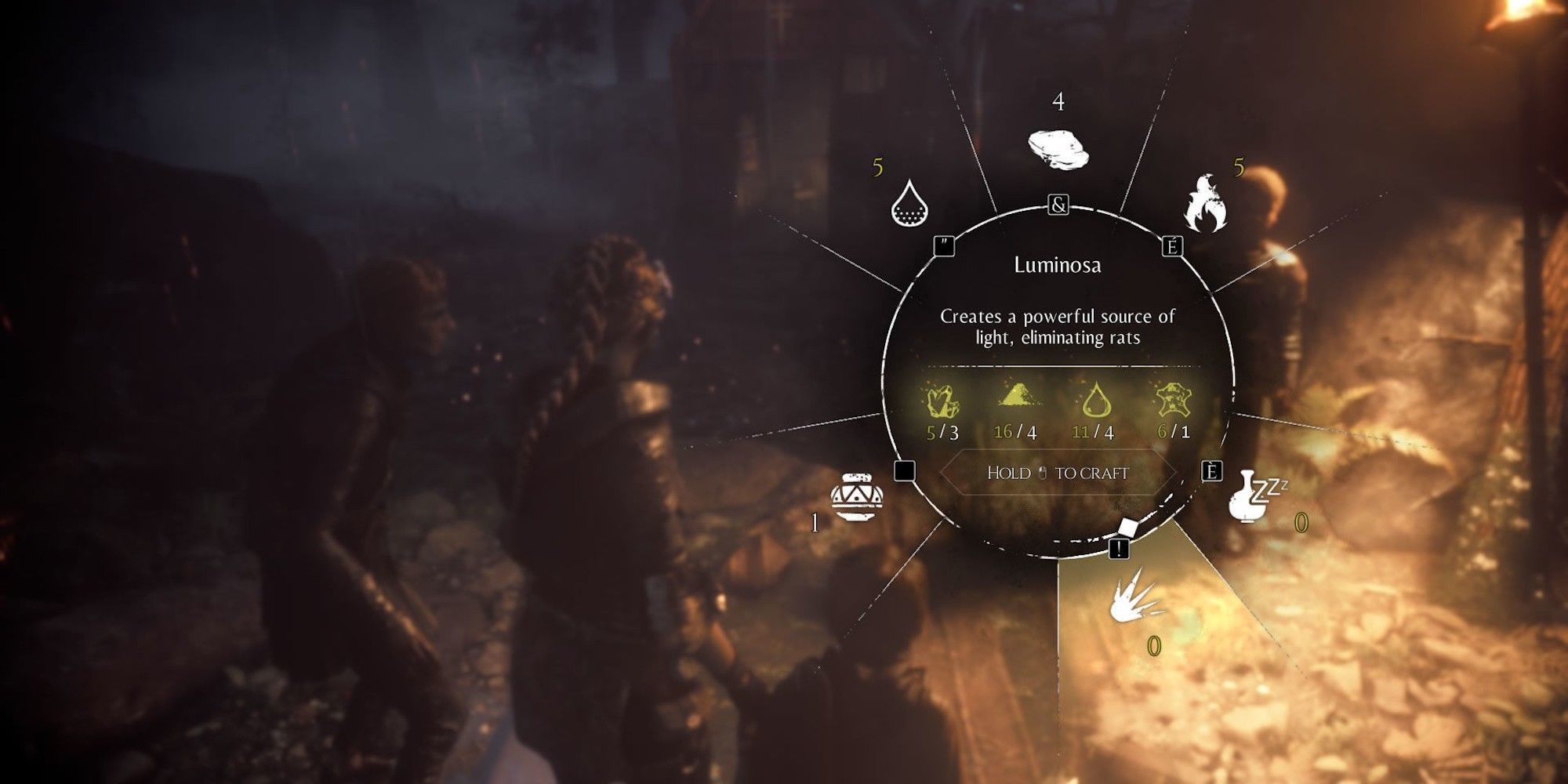 using Luminosa in plague tale