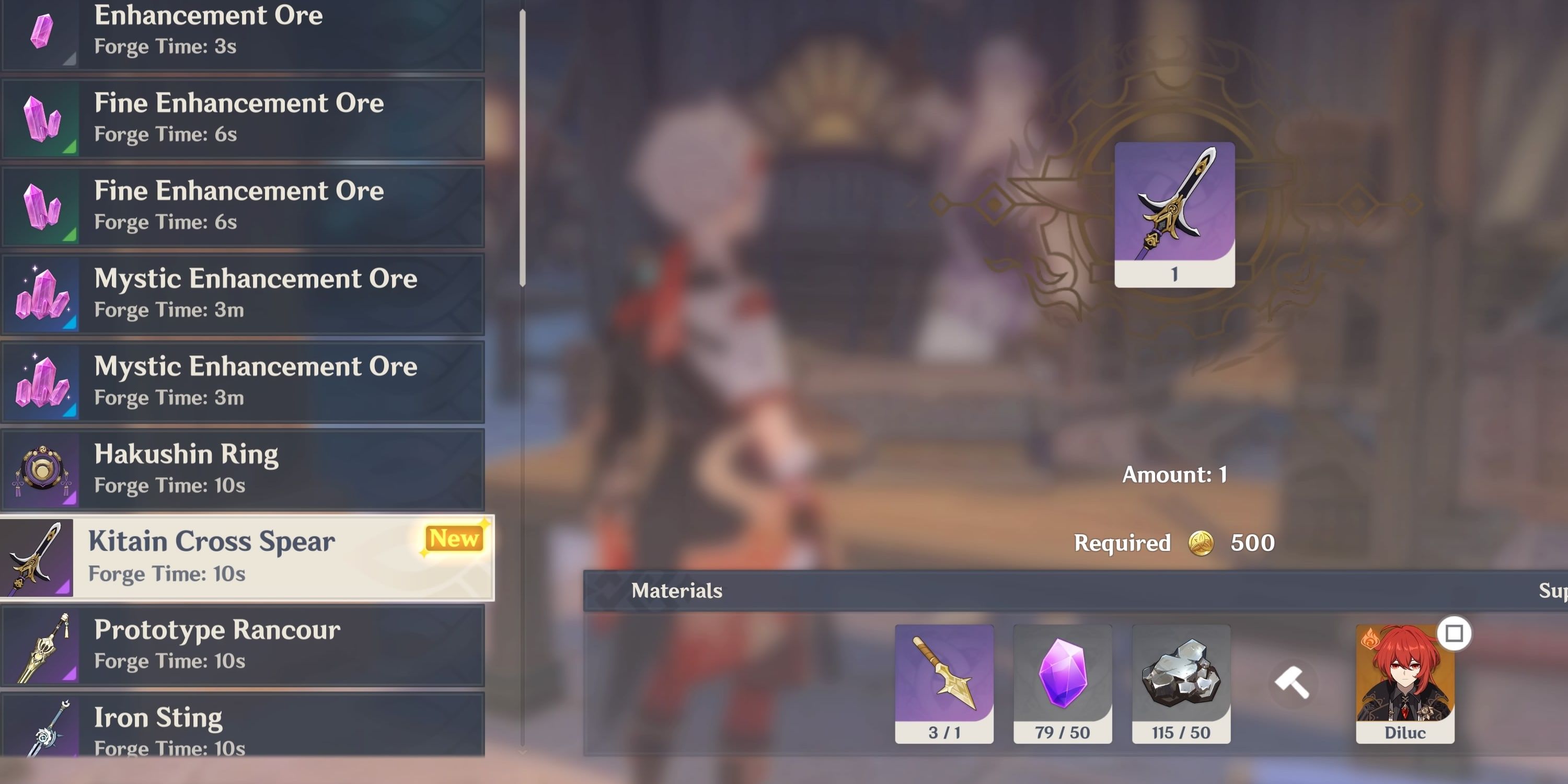 Crafting The Kitain Cross Spear
