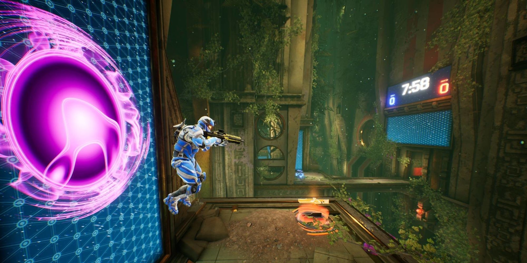 Jumping out of a portal