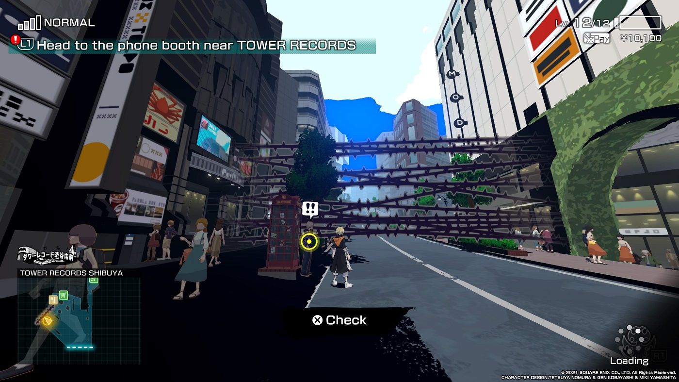 NEO TWEWY finding the guy near the phone booth