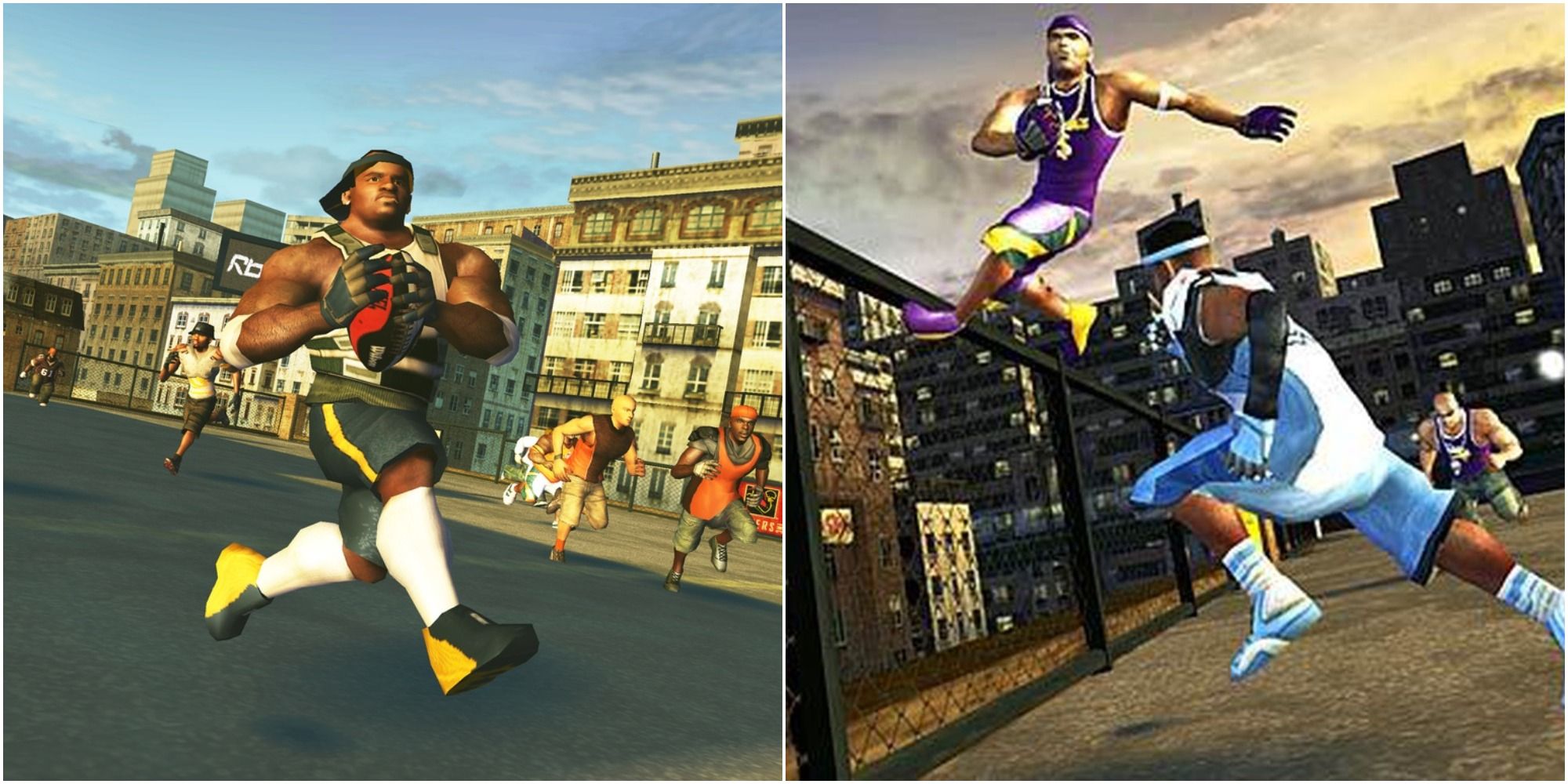 NFL players showboat and show off sweet aerial tricks in the NFL Street franchise