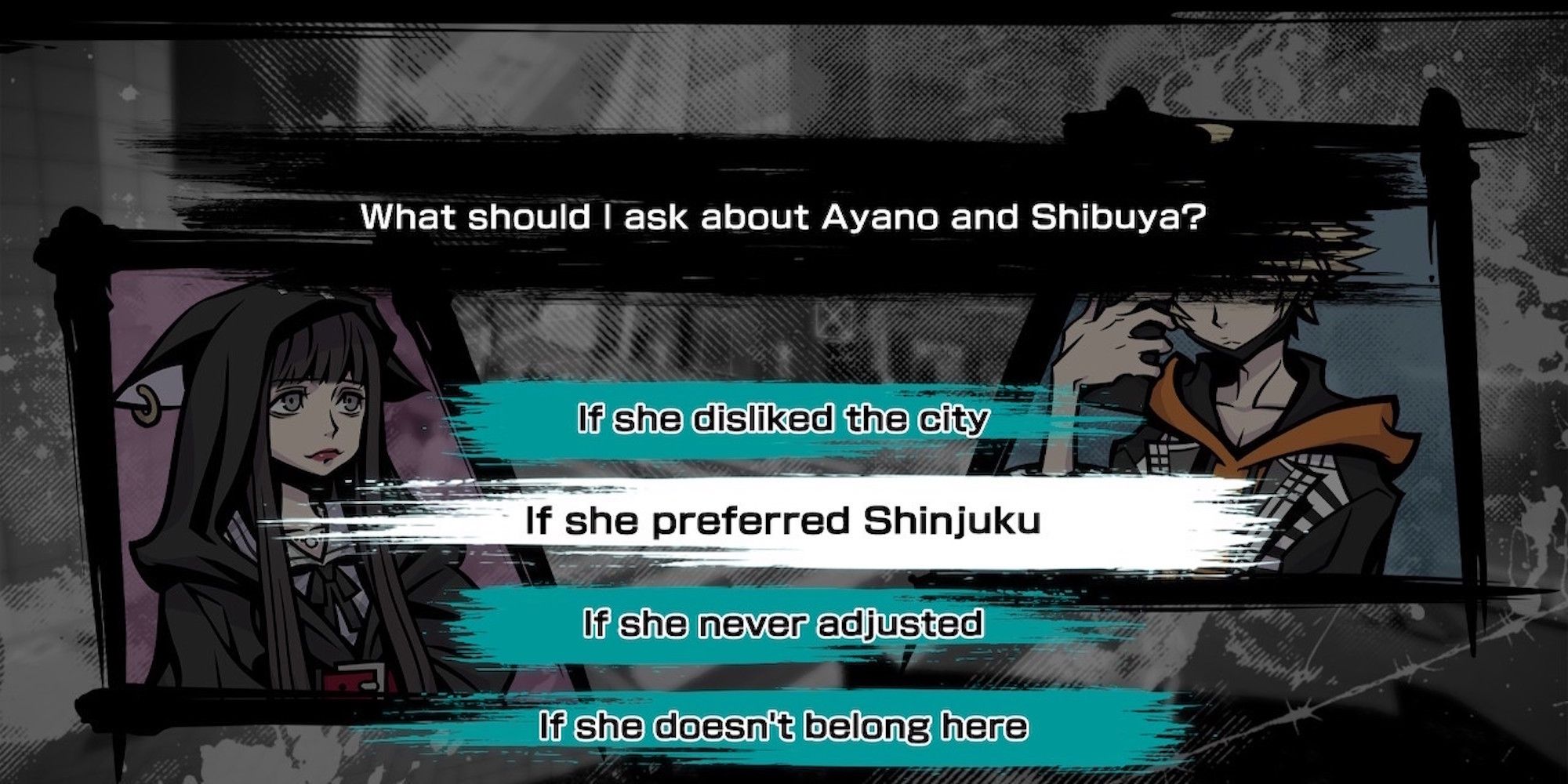A cutscene featuring characters from Neo: The World Ends With You