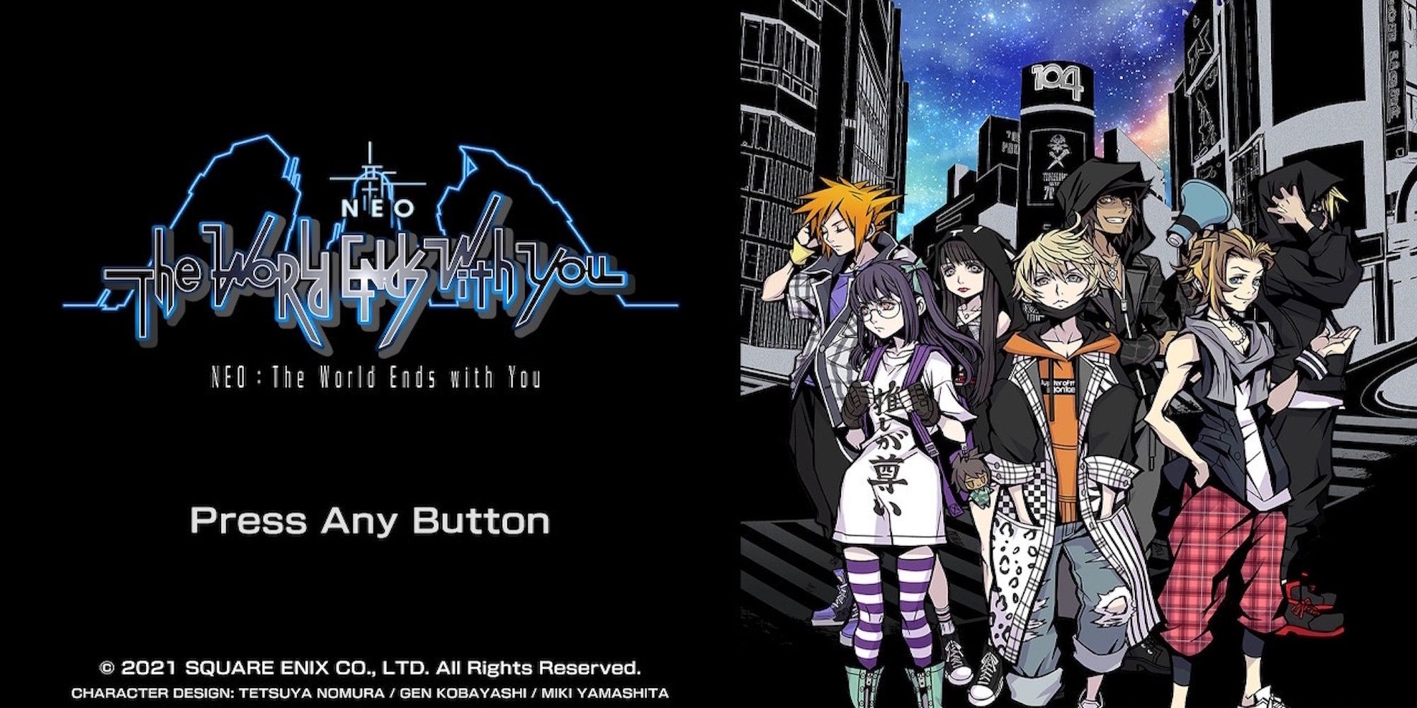 The title screen from Neo: The World Ends With You