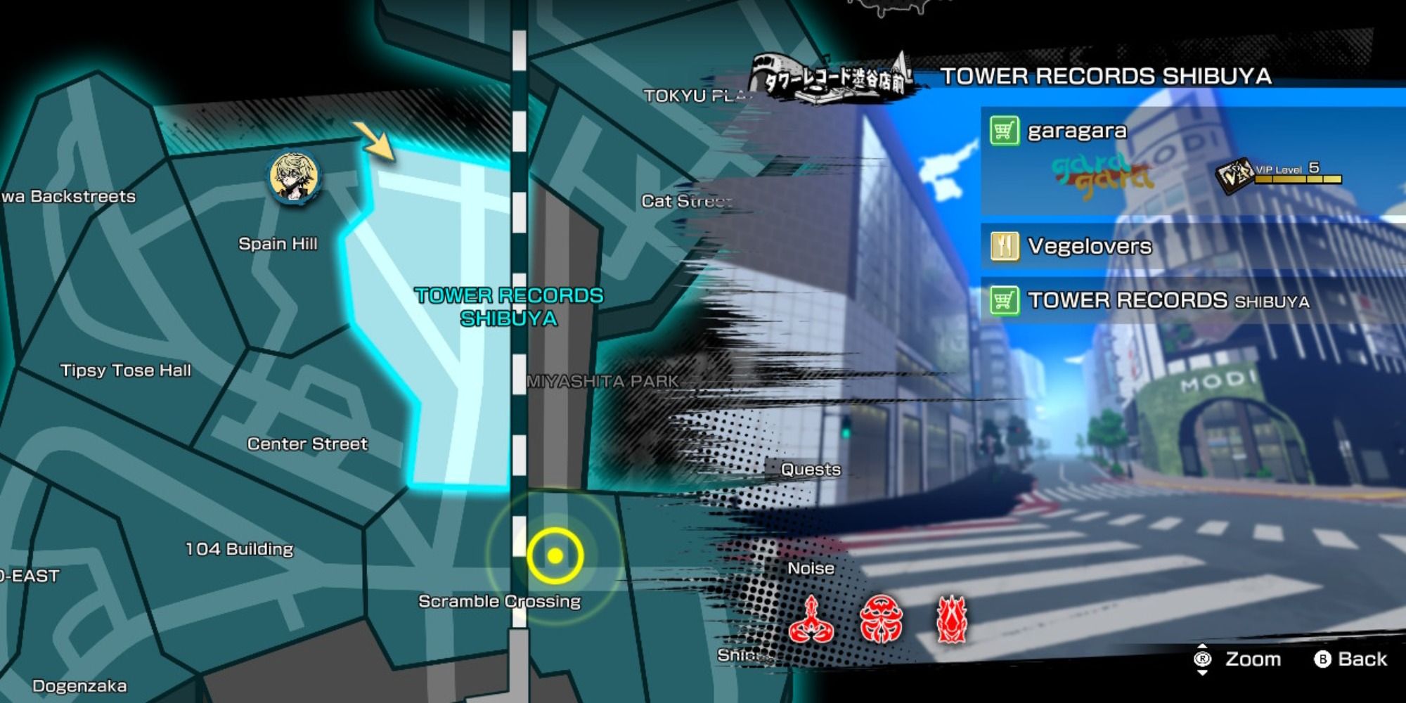 Neo The World Ends With You Tower Records Shibuya Map