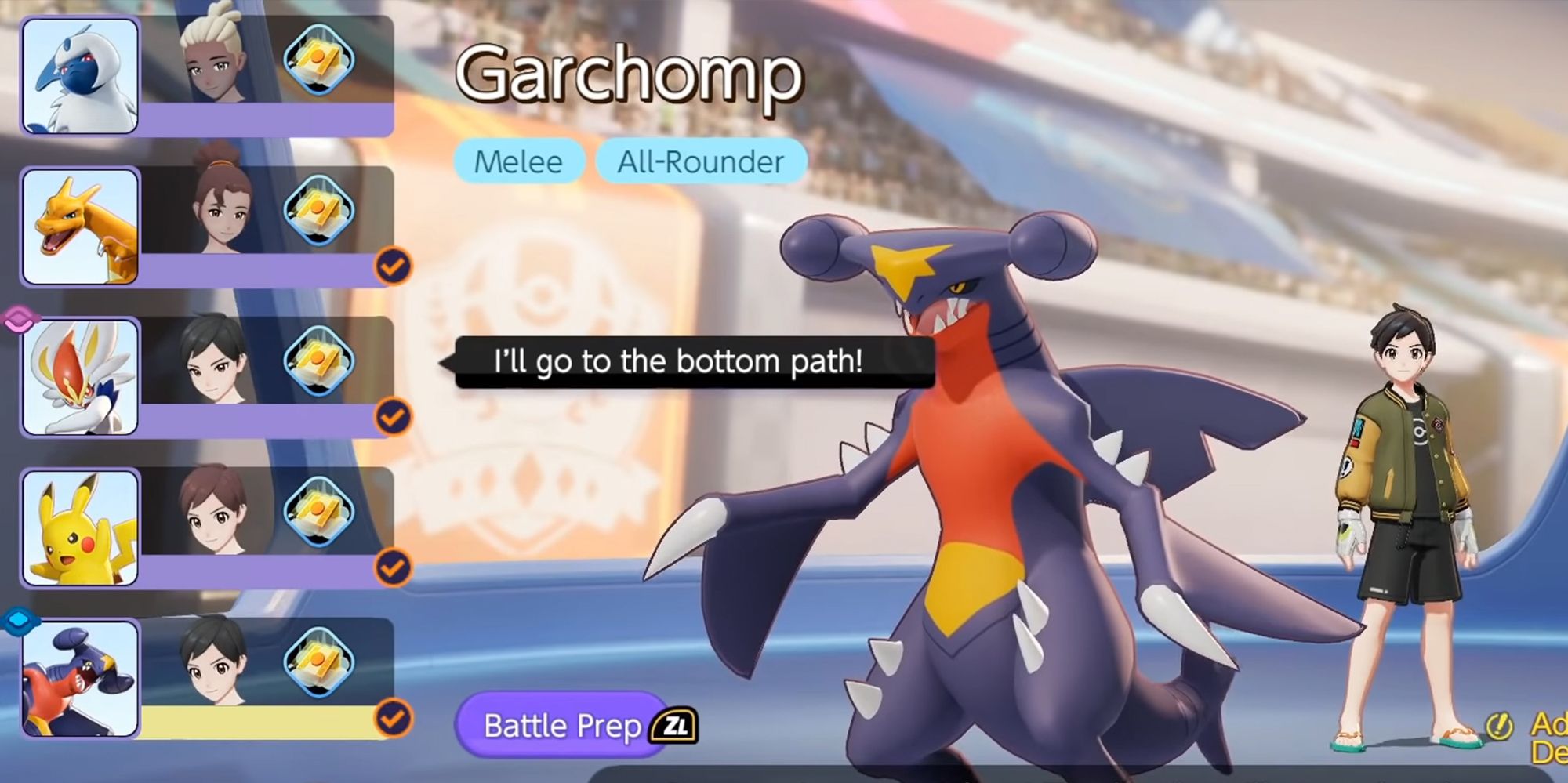 Pokemon Unite - An Example Of Players Calling Out Their Lanes In The Character Select Screen