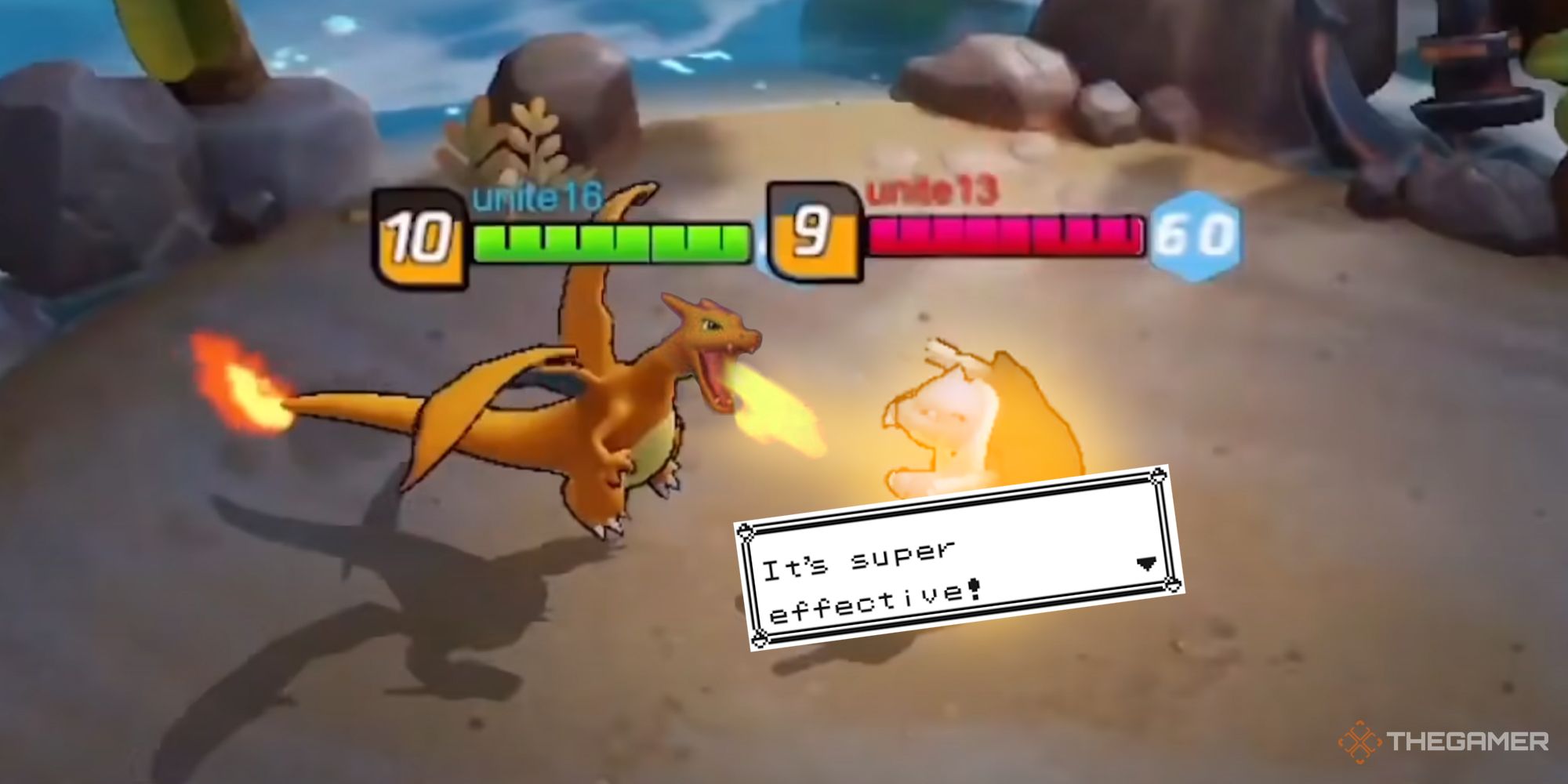 Pokemon Unite Charizard and Blastoise