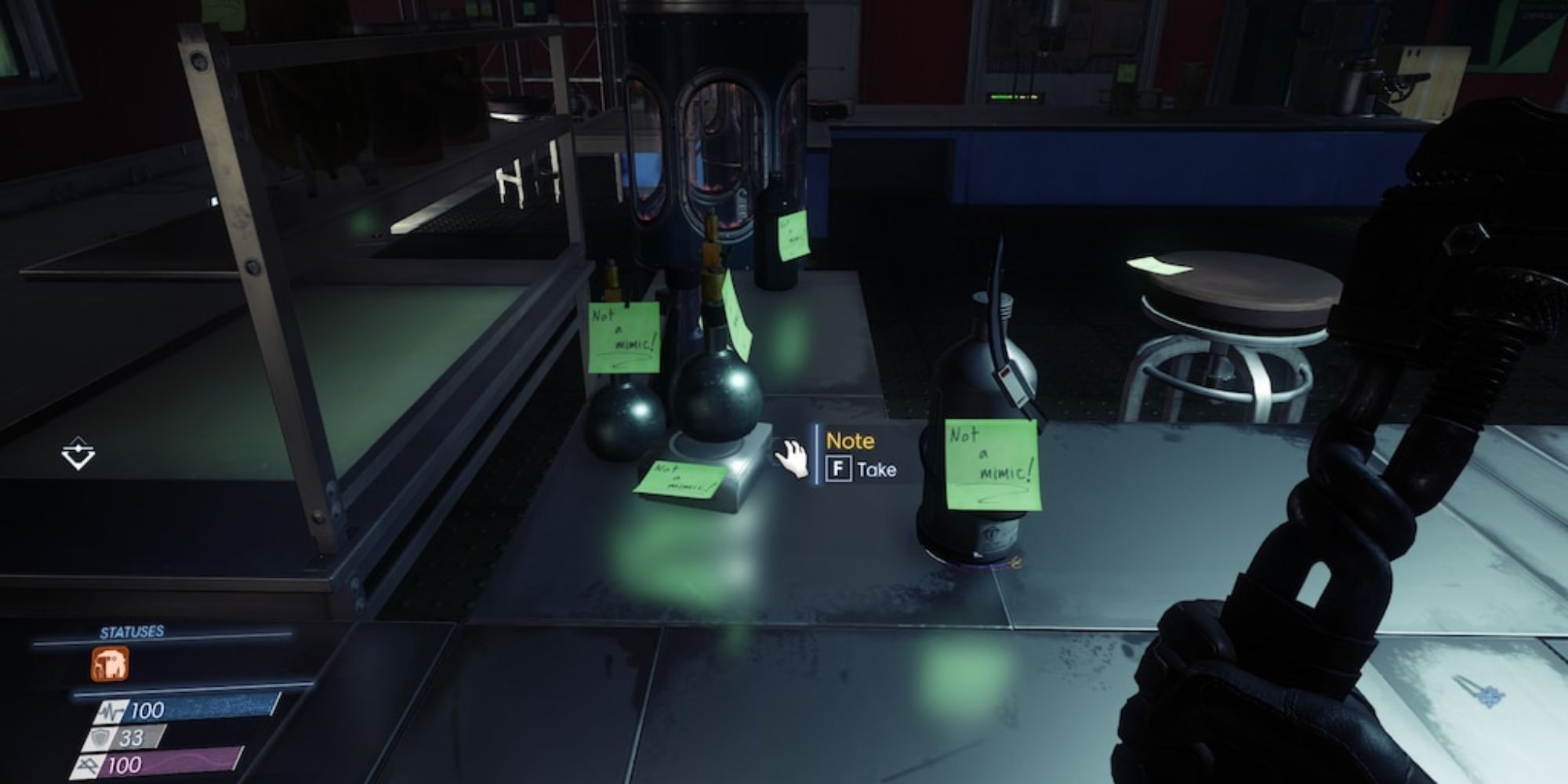 Prey Mimic Laboratory With Sticky Notes