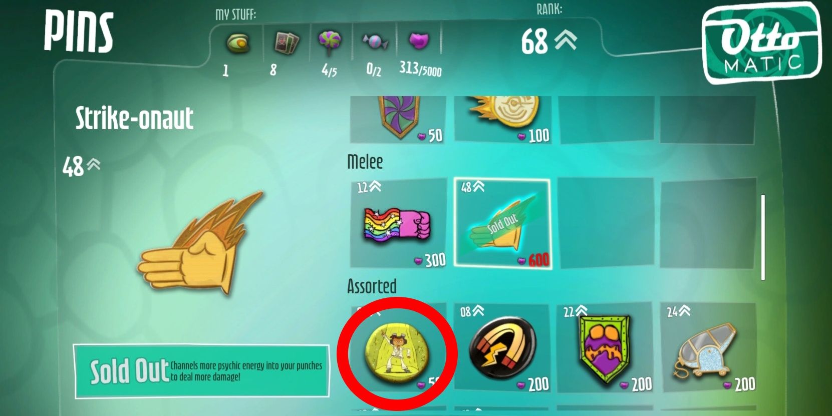 The dancing Bobby Pin in Psychonauts 2