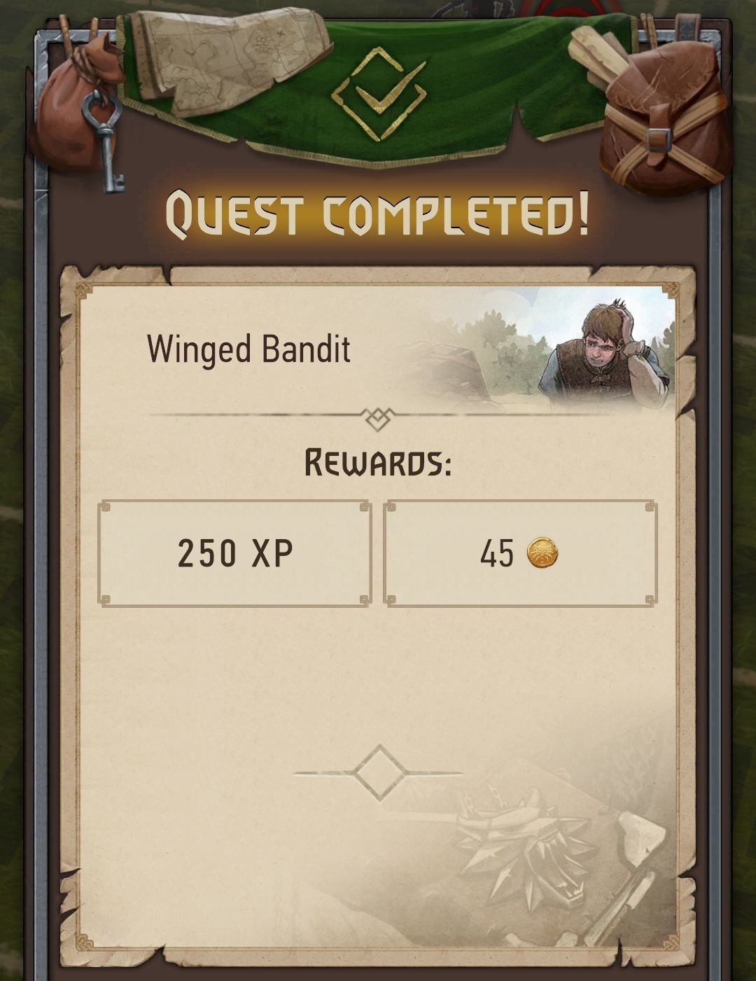 Quest-completed-reward-The-Witcher-Monster-Slayer