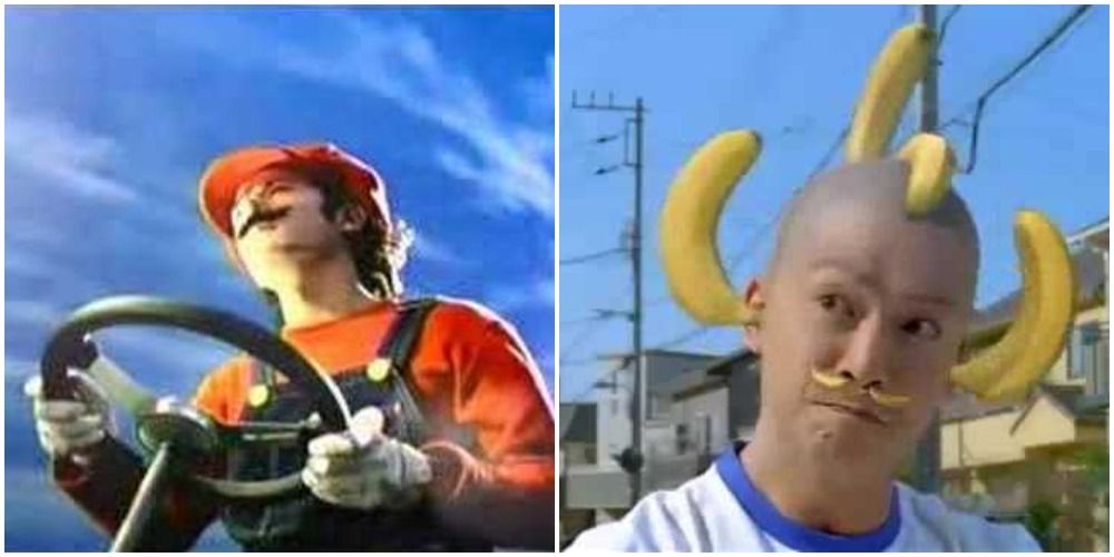 SMAP members in different Japanese ads collage