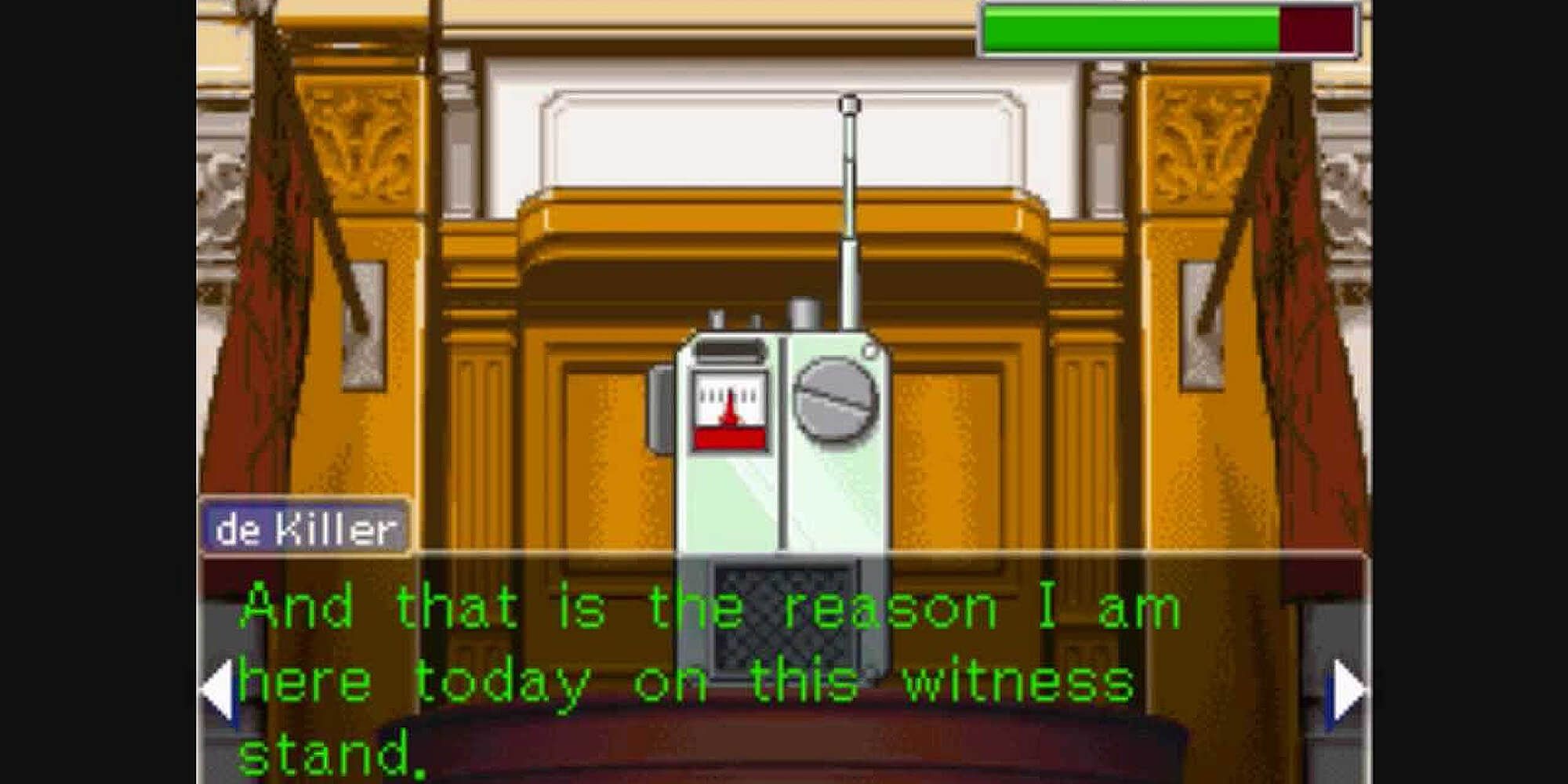 Shelly De Killer Gives His Testimony Through A Radio