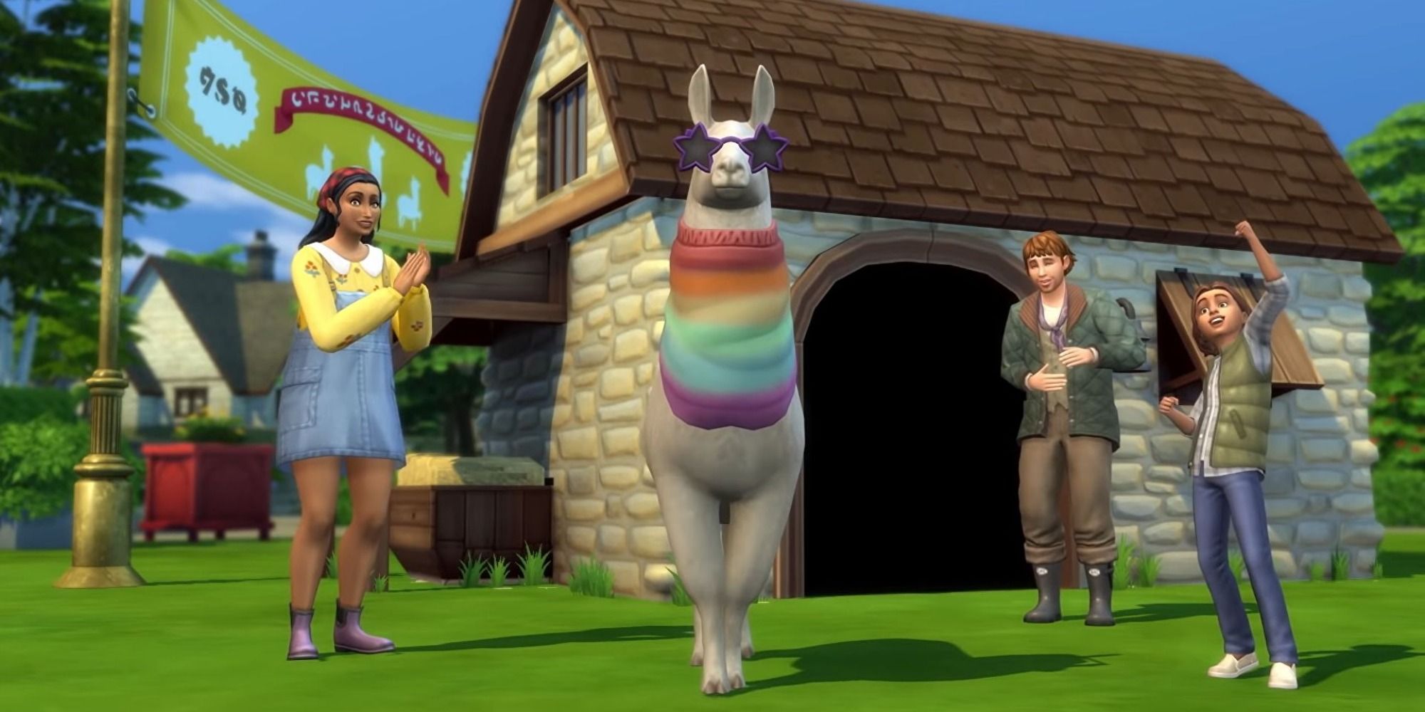Sims 4 Llama in a jumper