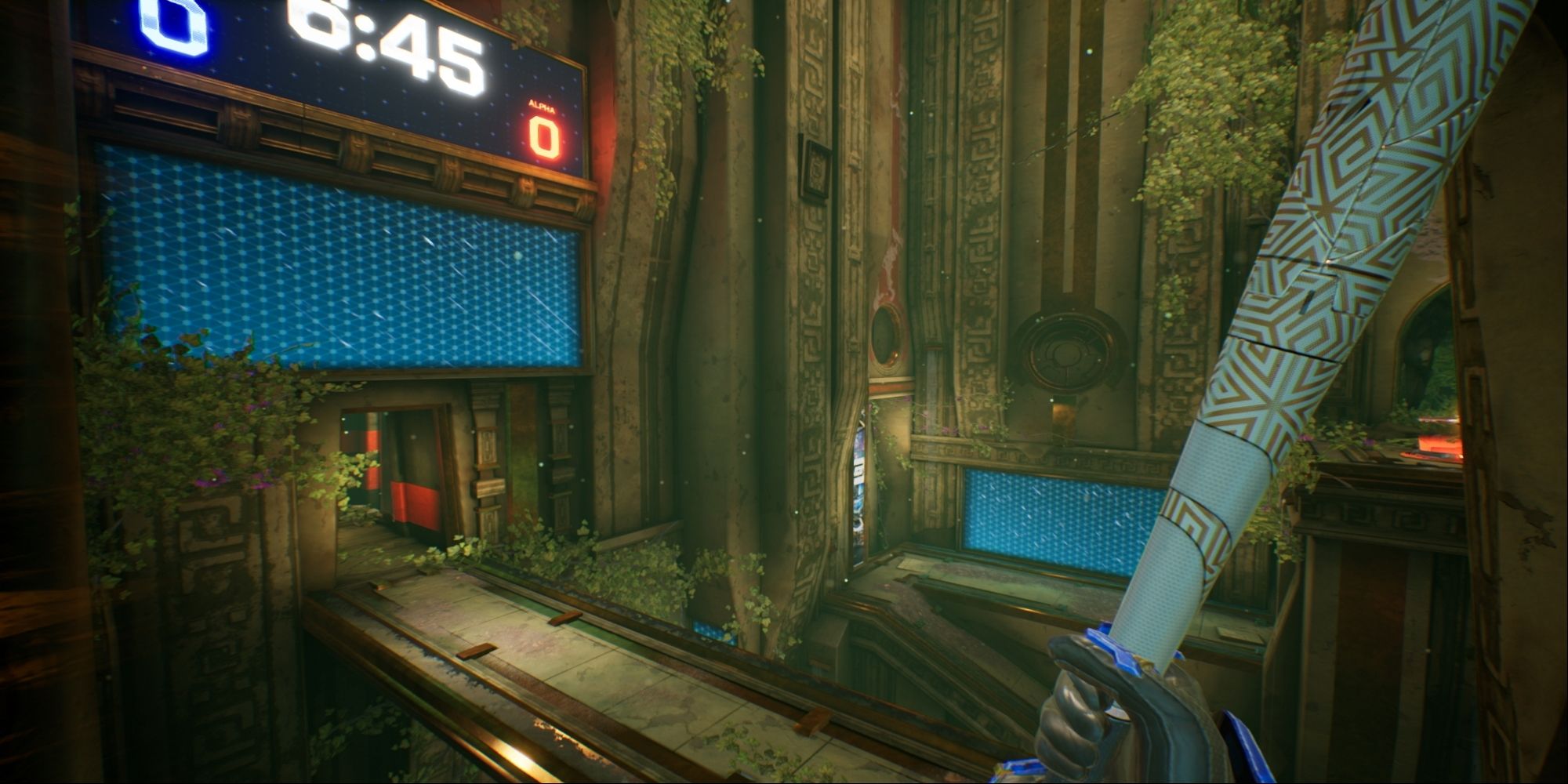 The map Abyss from the sci-fi FPS Splitgate