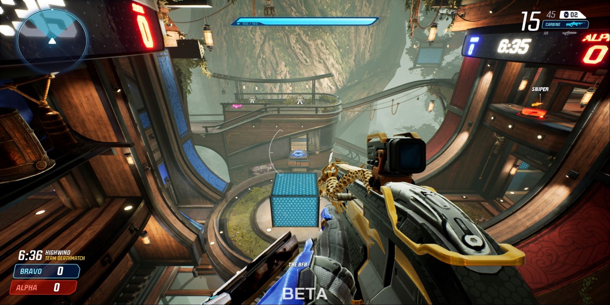 The map Highwind from the sci-fi FPS Splitgate