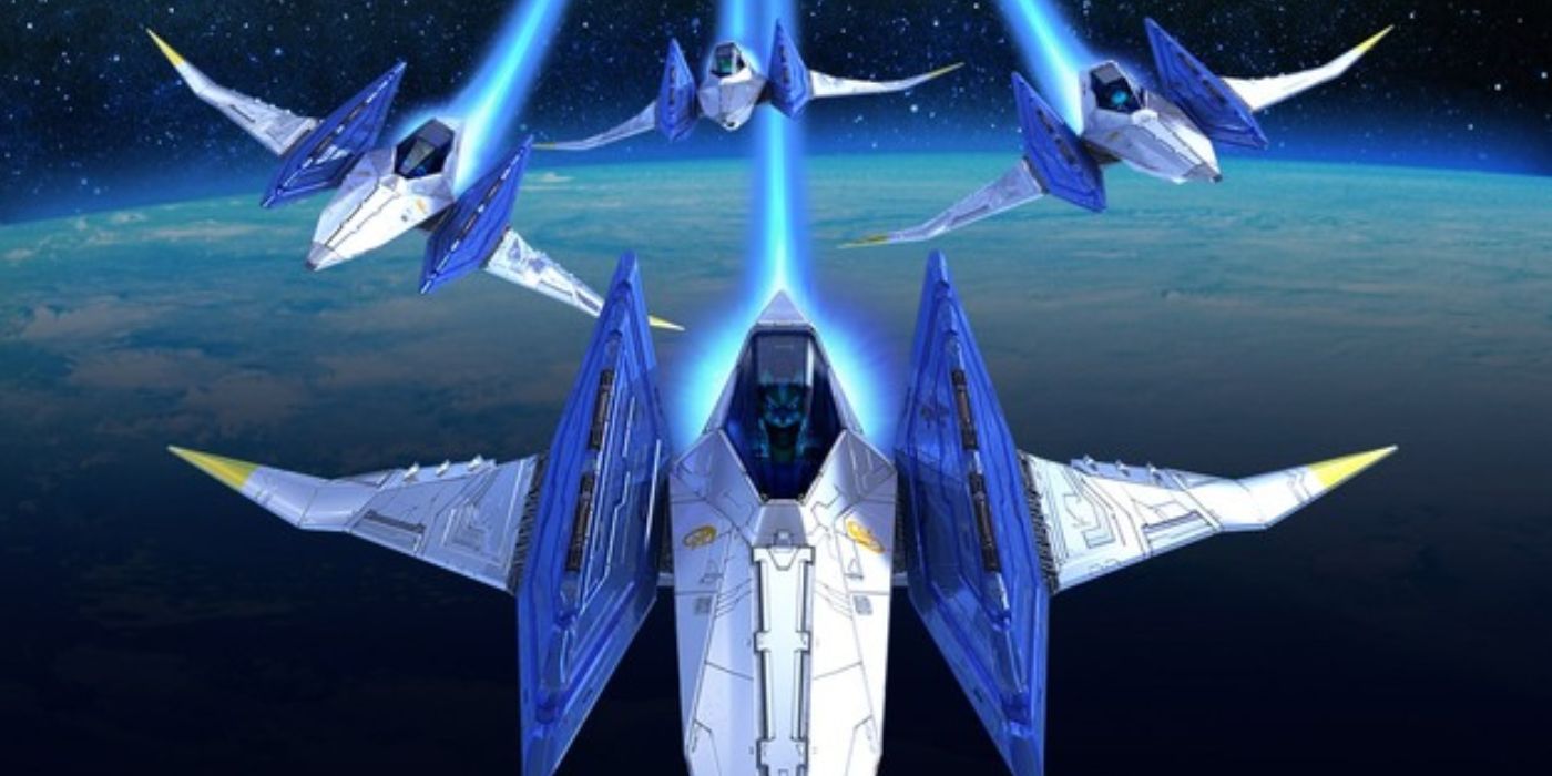 The Star Fox team pilots their Arwings in Star Fox: Zero