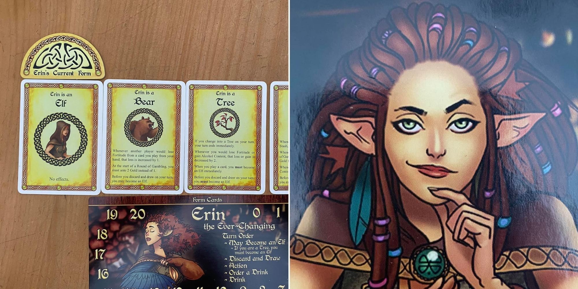 The Red Dragon Inn - Erin's current form cards - Erin The Ever-Changing deck cover art