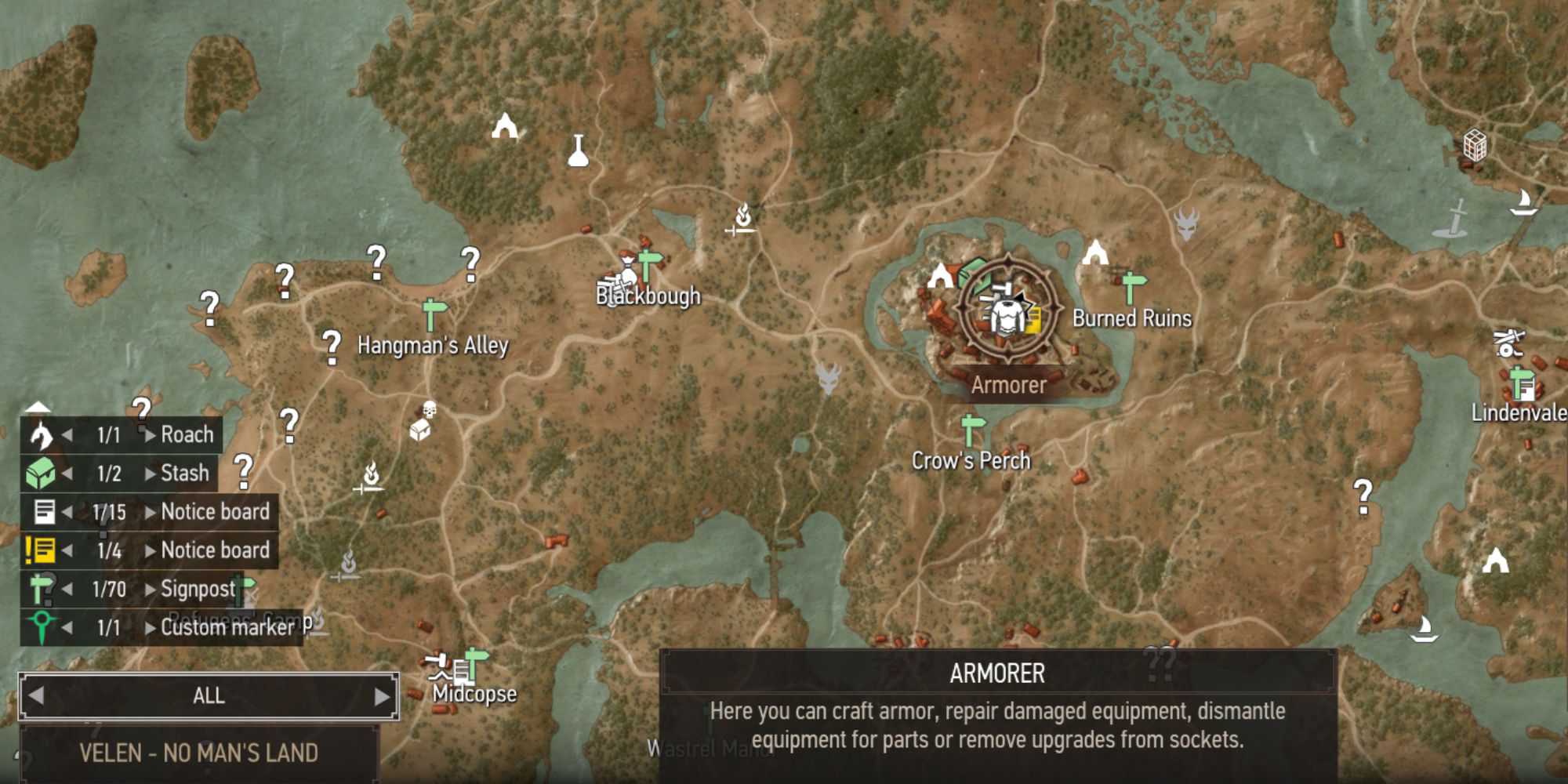 The Witcher 3 Screenshot Of Yoana Map Location