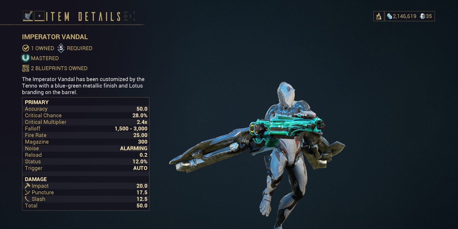 Warframe Imperator Vandal