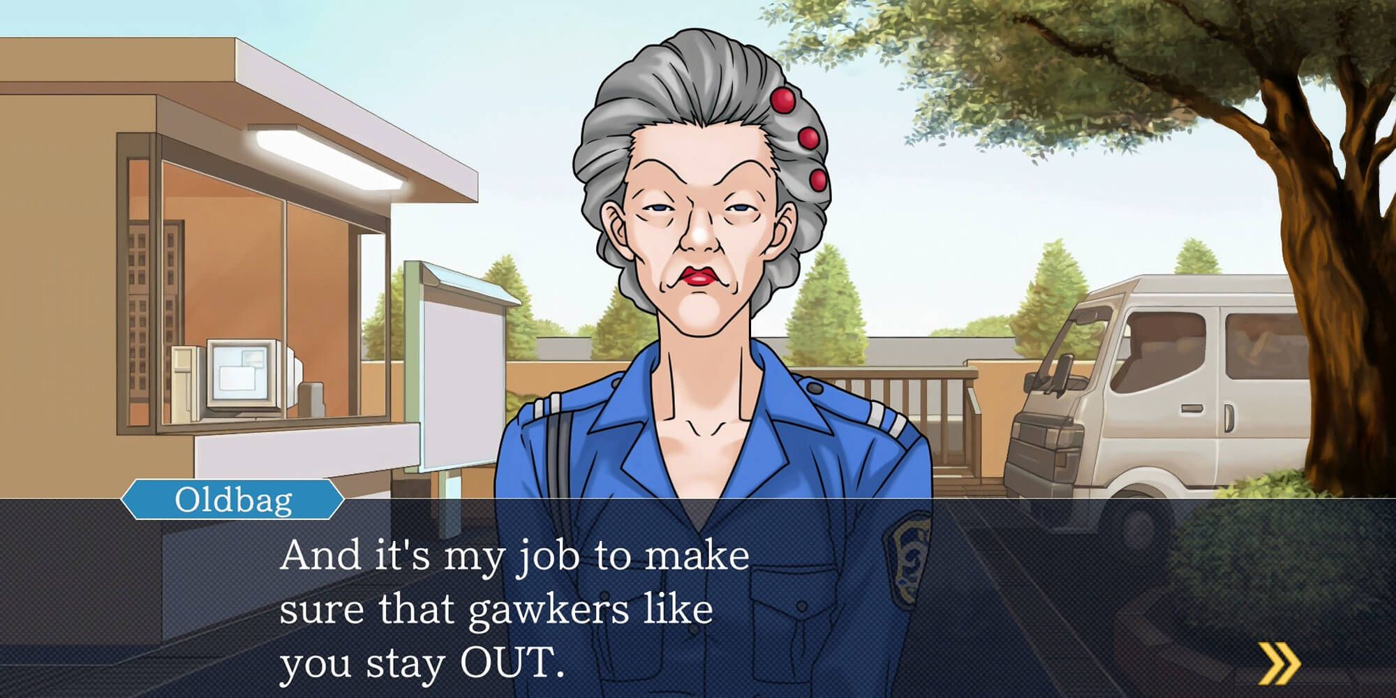 Wendy Oldbag Being Questioned