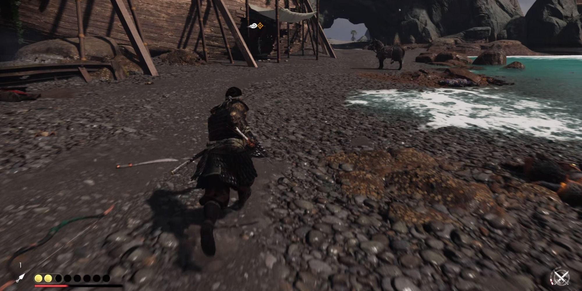 campsite on beach ending mythic tale