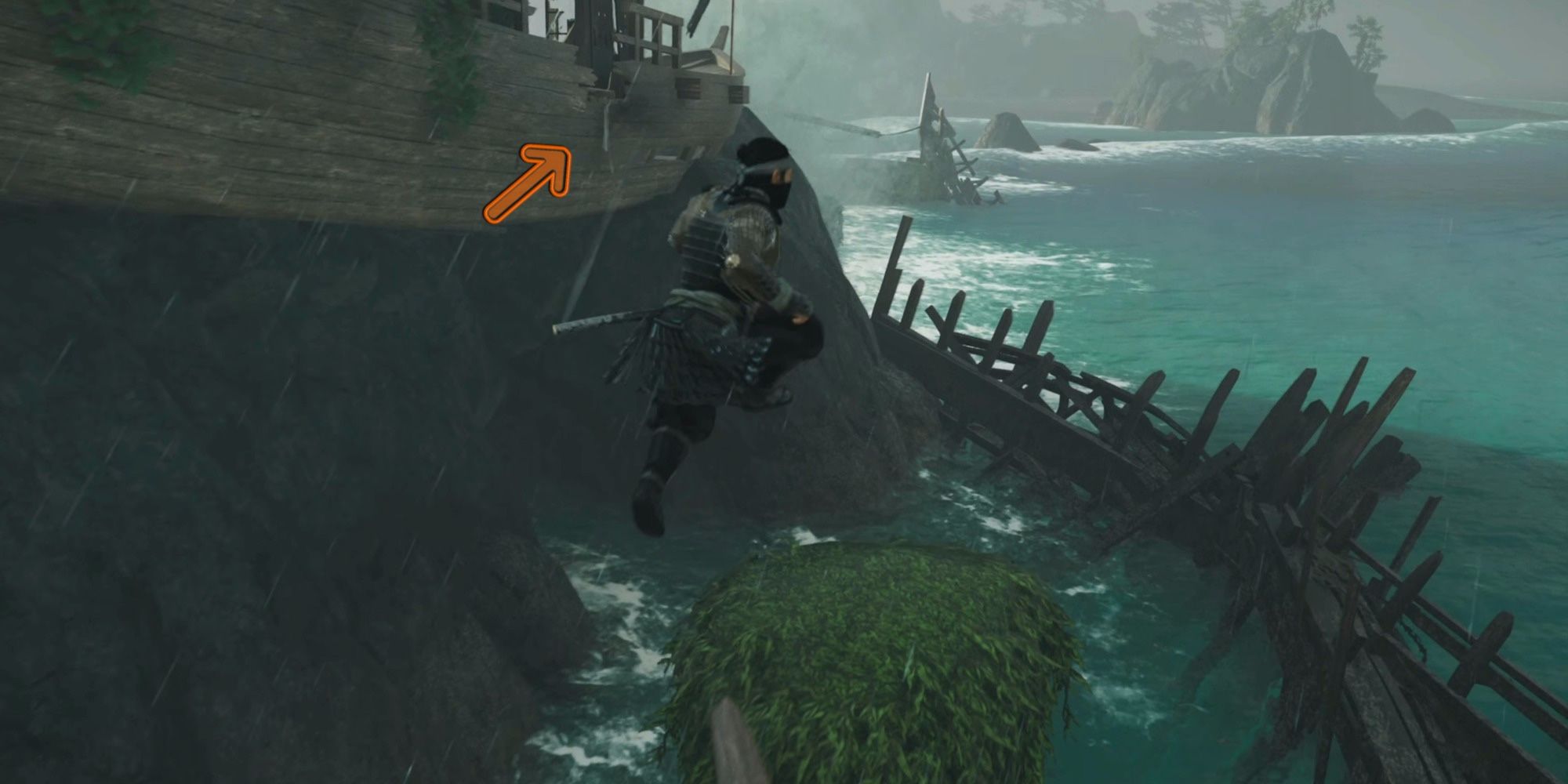 climbing boat ghost of tsushima