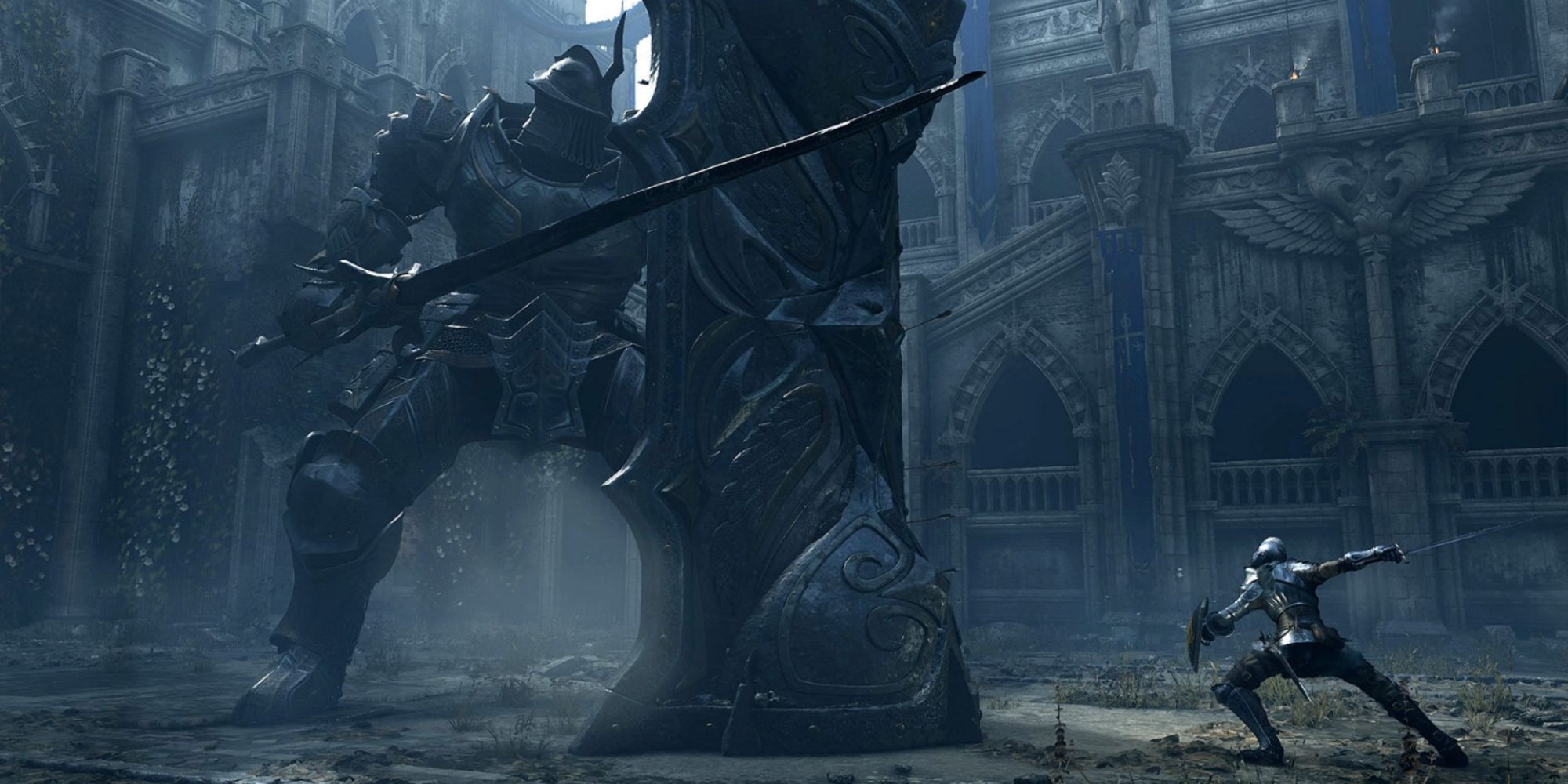 demons-souls-tower-knight-battle
