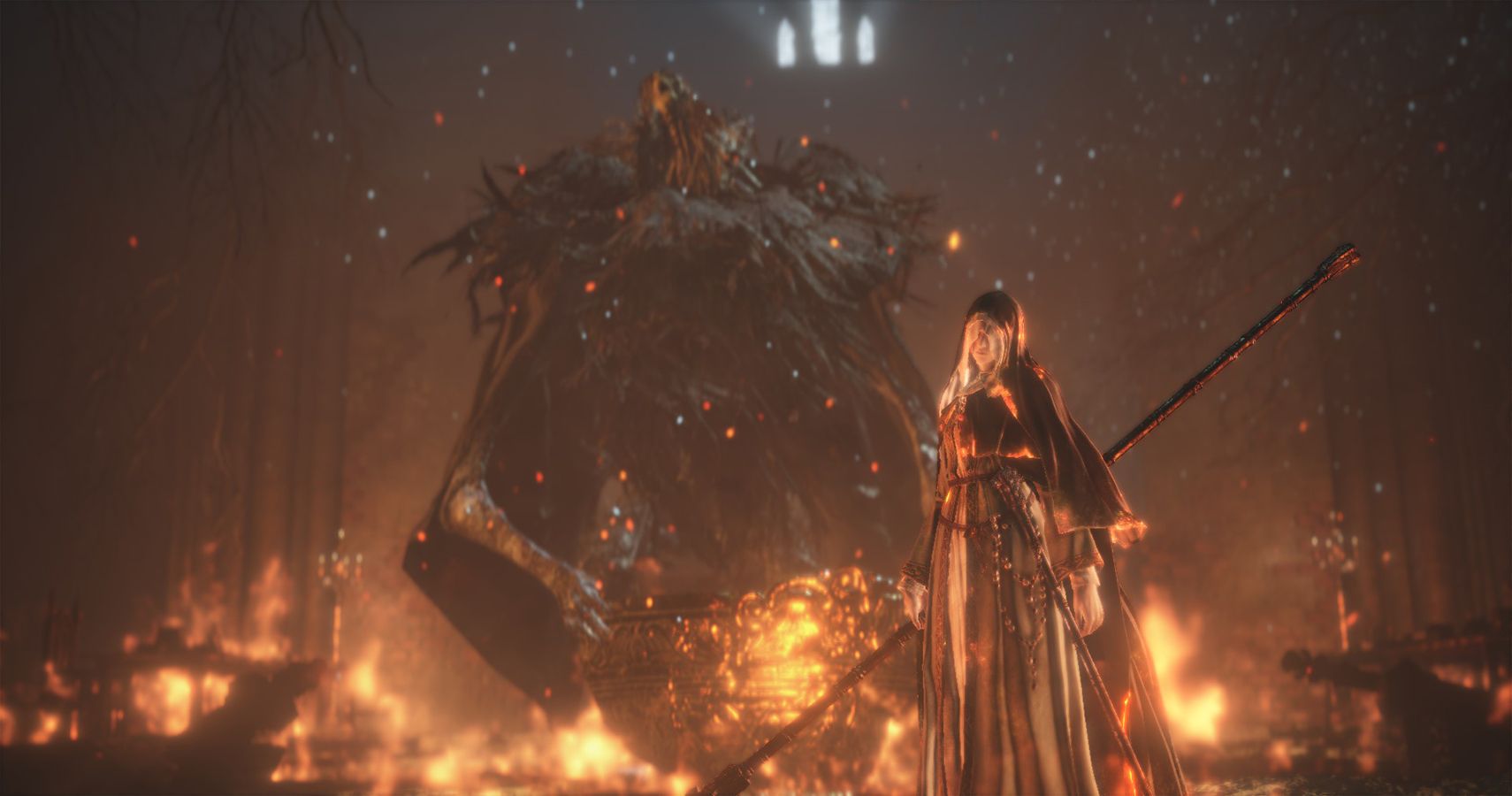 sister friede boss fight with room on fire
