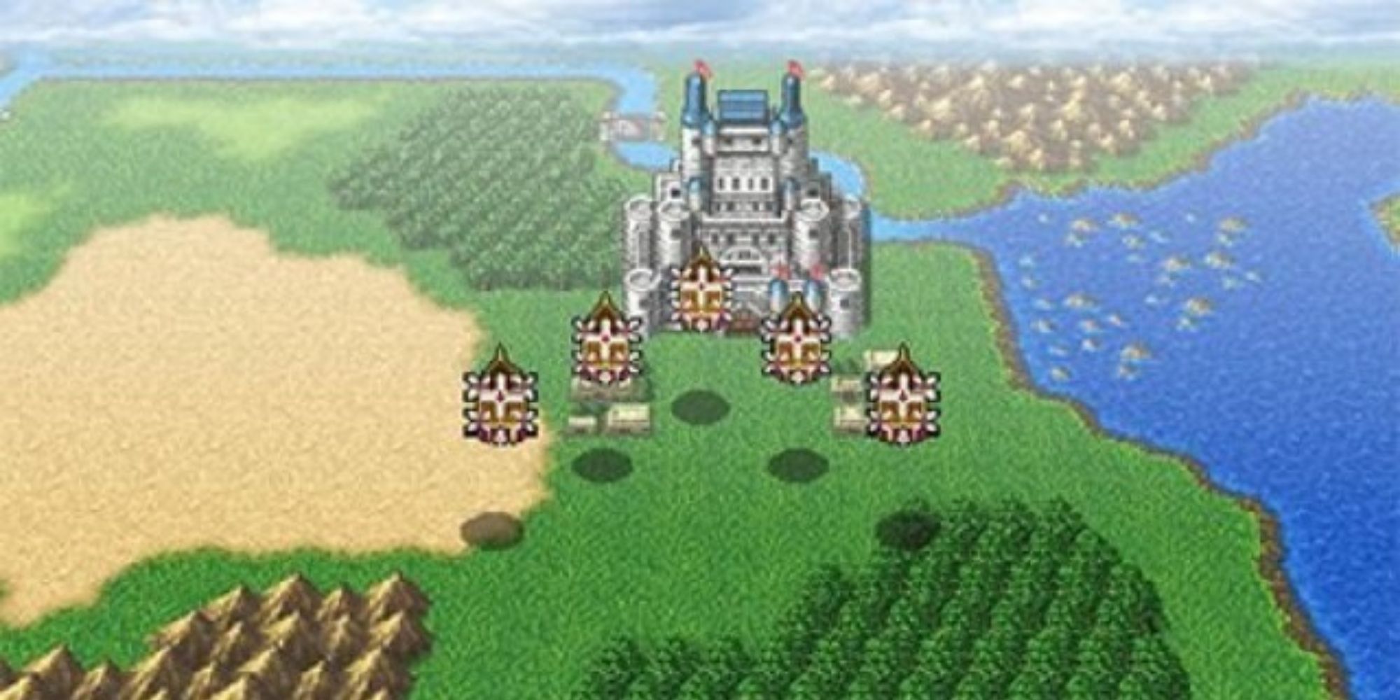 final fantasy four airships flying