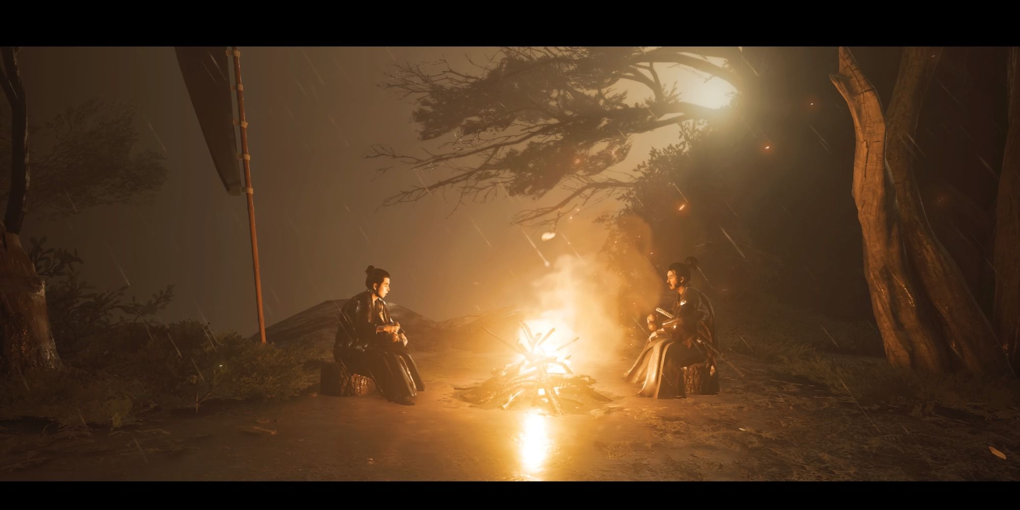 ghost of tsushima young jin with his dad