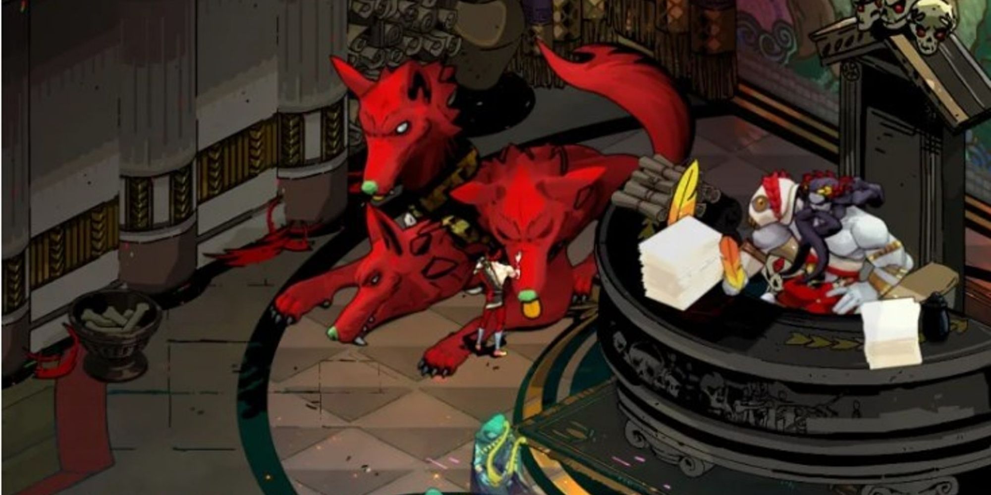 hades cerberus getting much deserved pets by zagreus
