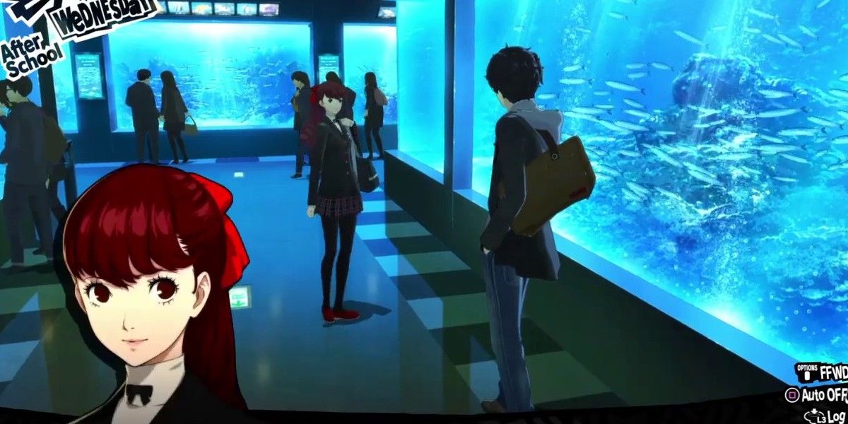 Kasumi and Joker in the aquarium. 