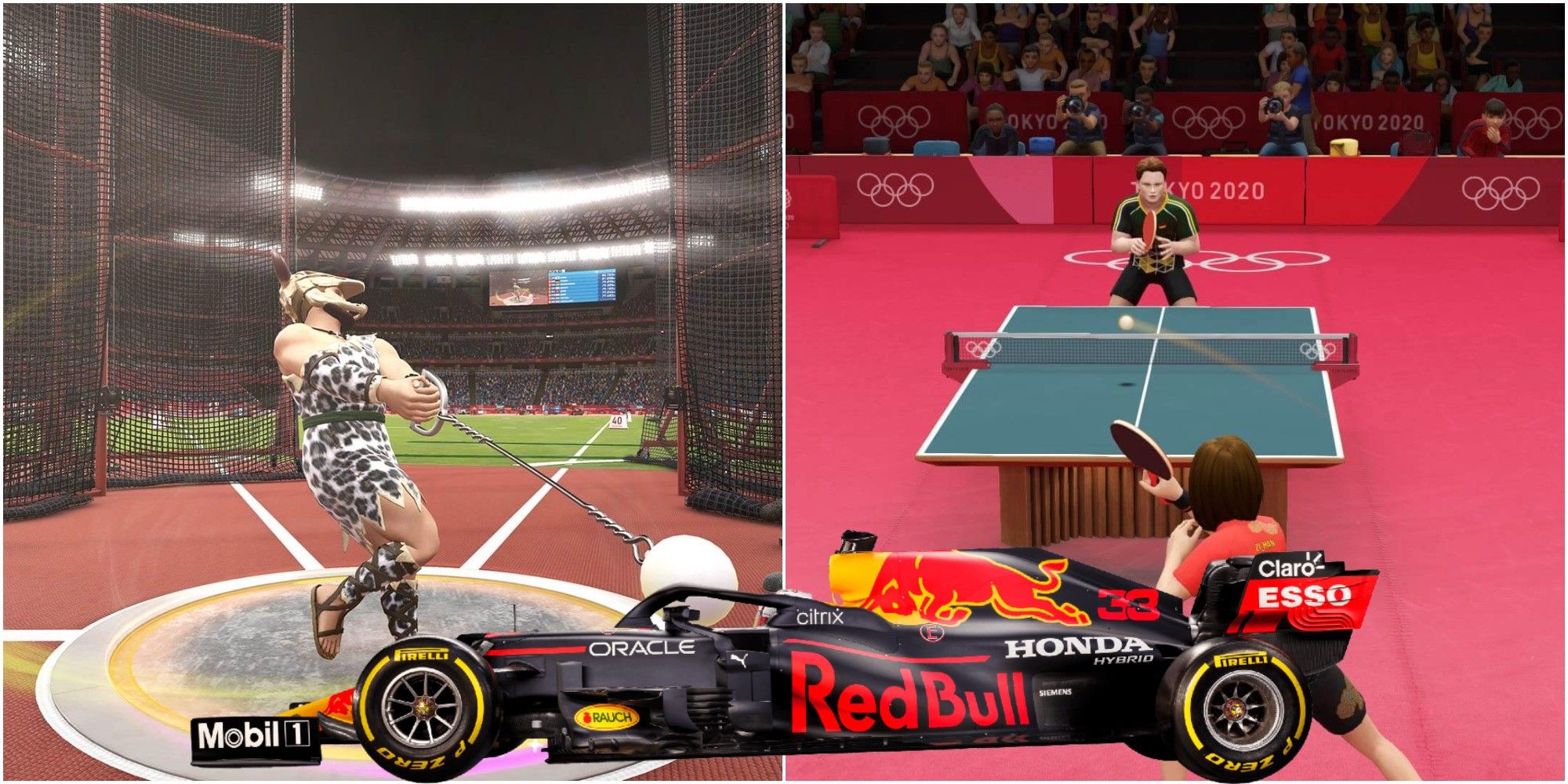 olympics game f1 car