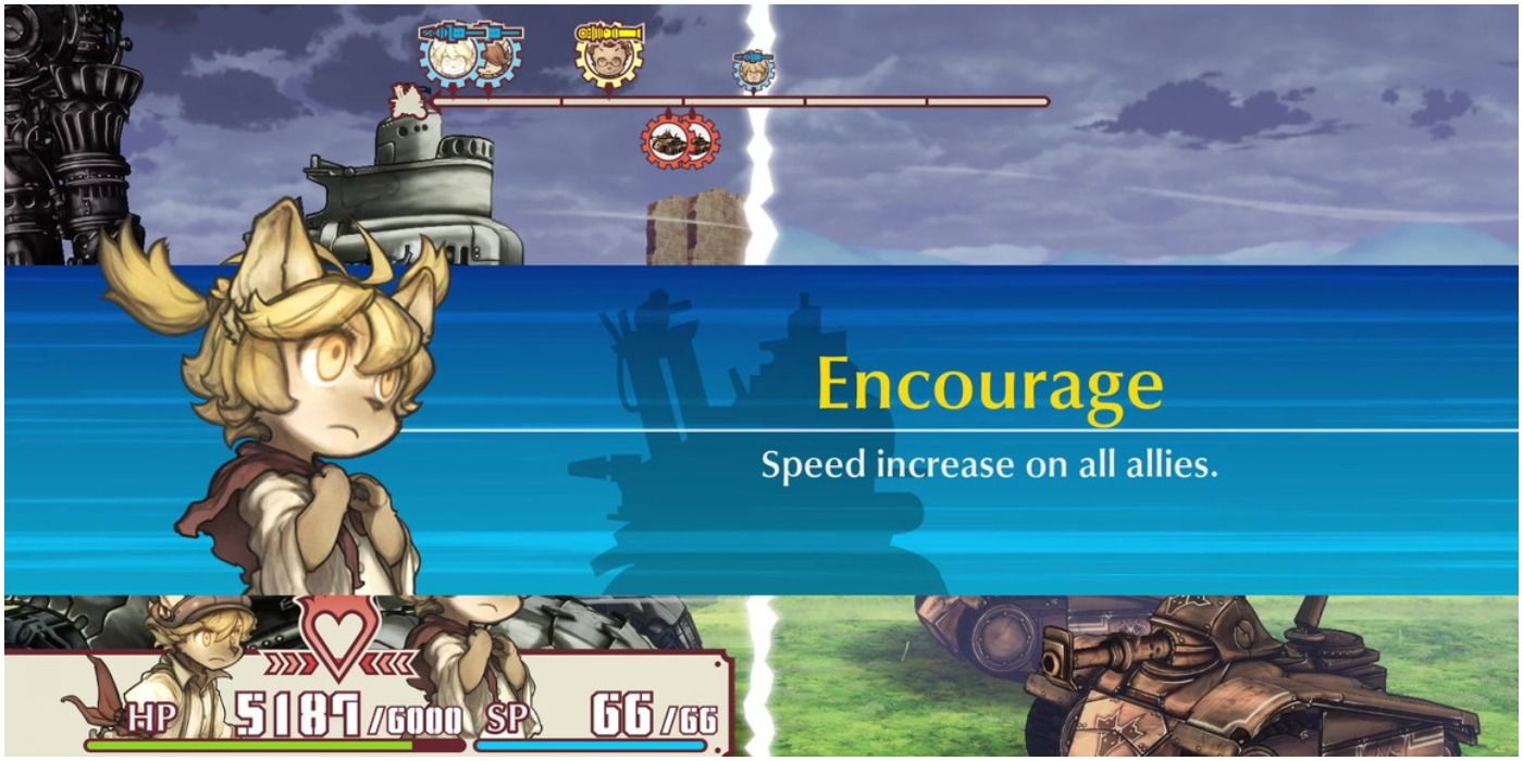 Battle Scenario Showing The Character Mei Using a Skill Fuga: Melodies of Steel