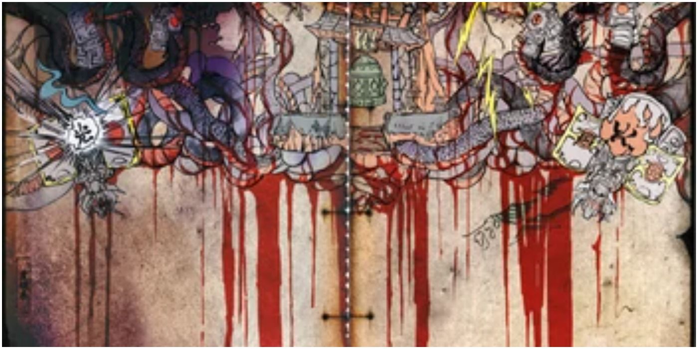 Mural Artwork Featuring the Orochi from Okami