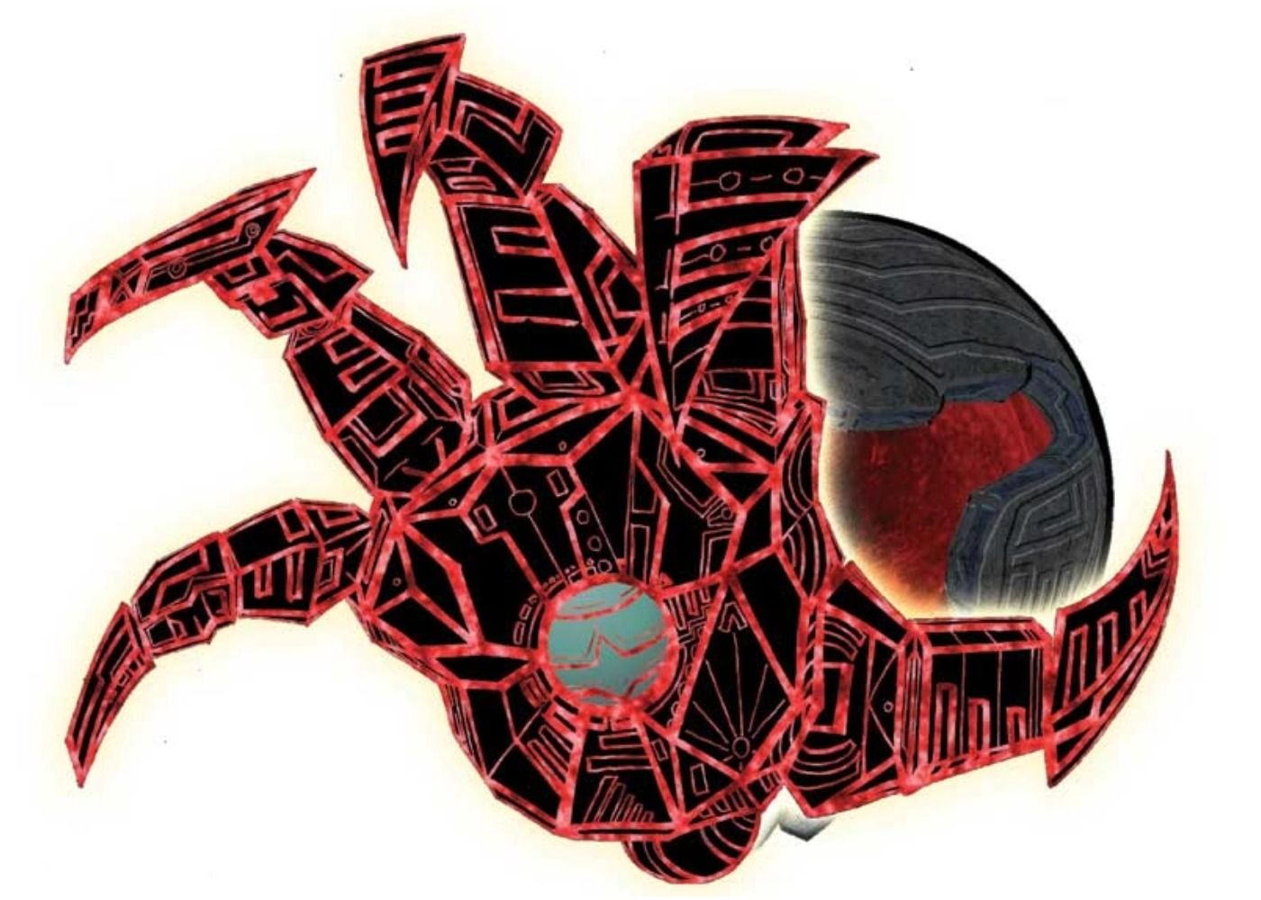 Official Artwork of Yami's Final Form in Okami, Fought in the Ark of Yamato