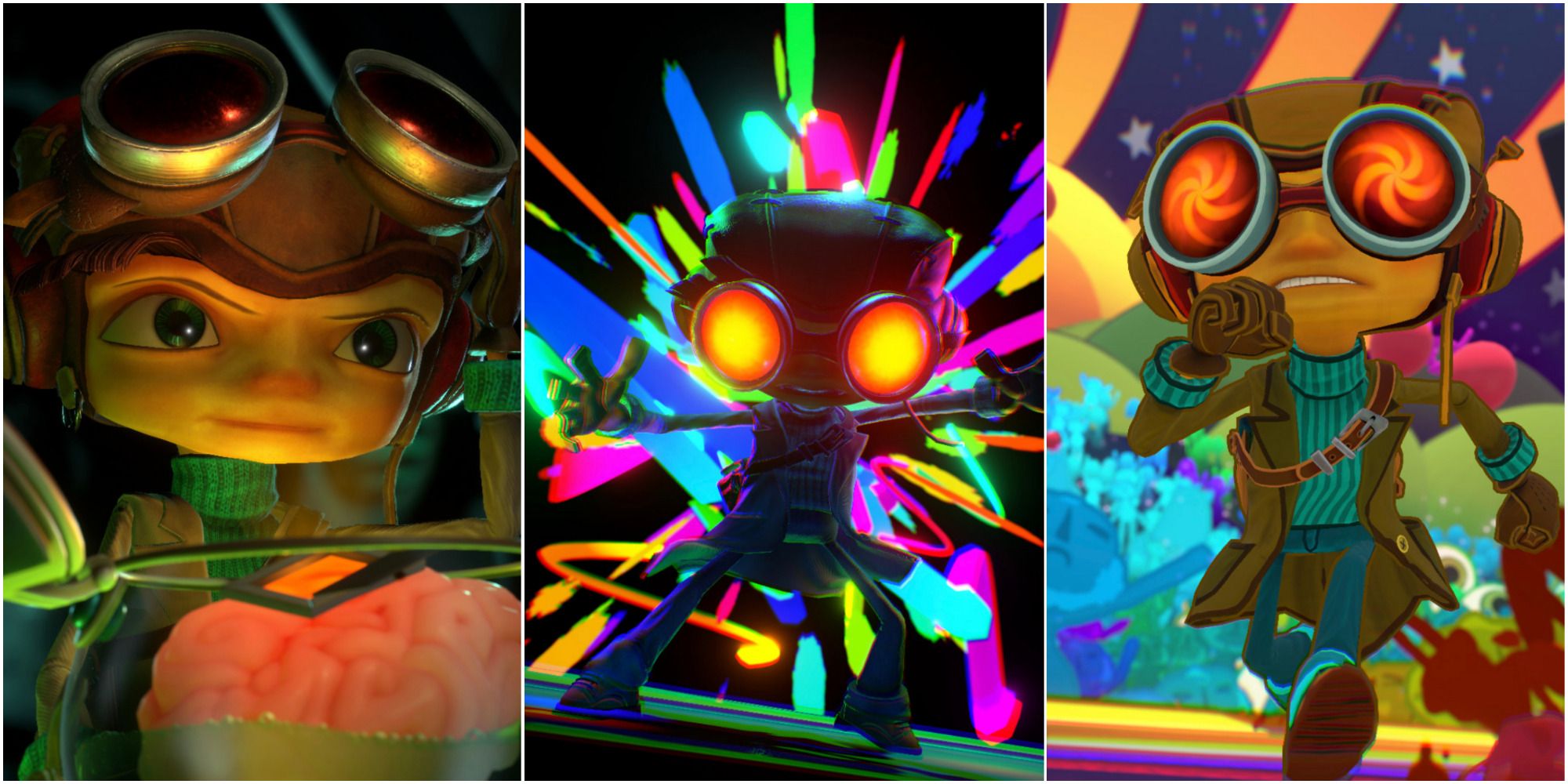 psychonauts 2 featured raz and brain, raz color, raz running