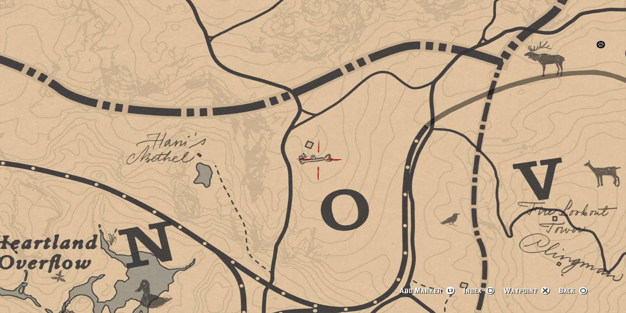 rdr2 abandoned shack bone