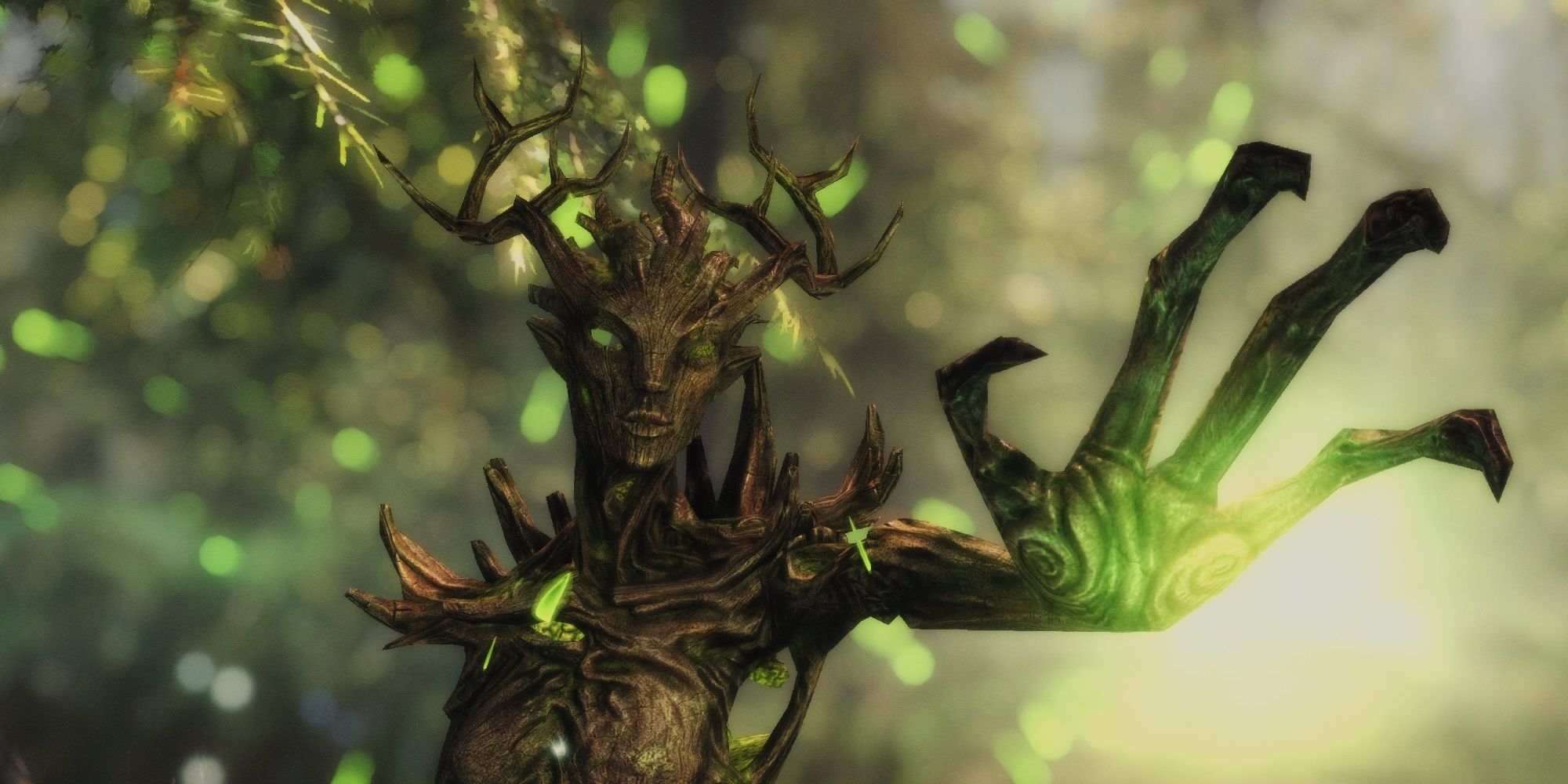 A spriggan from Skyrim on the attack