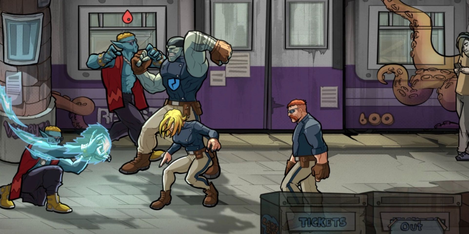 subway wizard fight in mayhem brawler