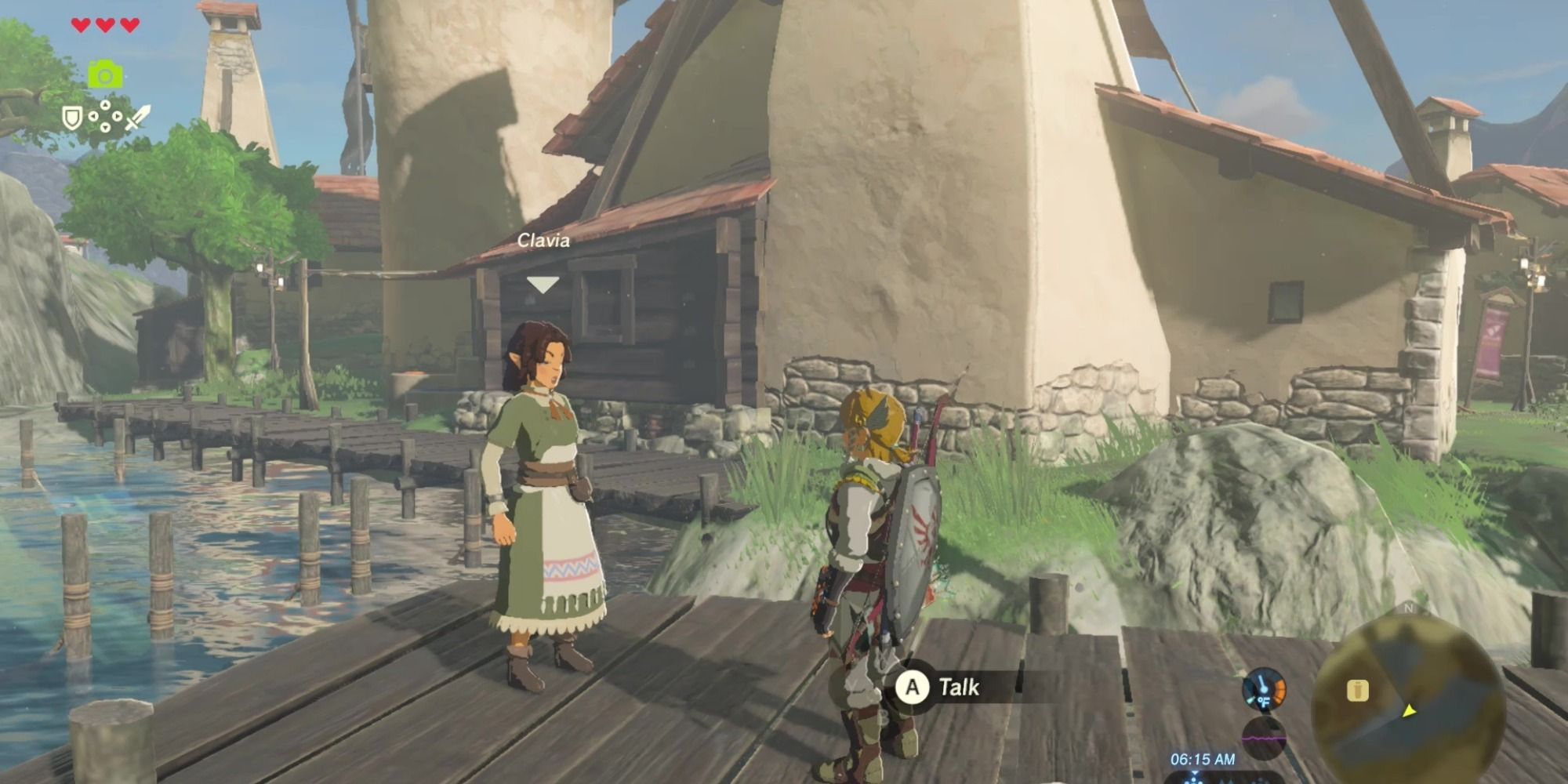 talking to clavia shrine quest botw