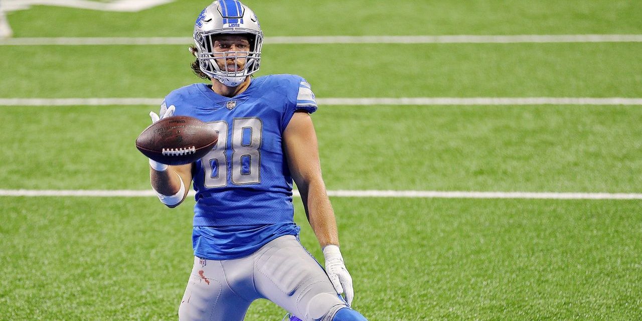 tj hockenson scoring touchdown