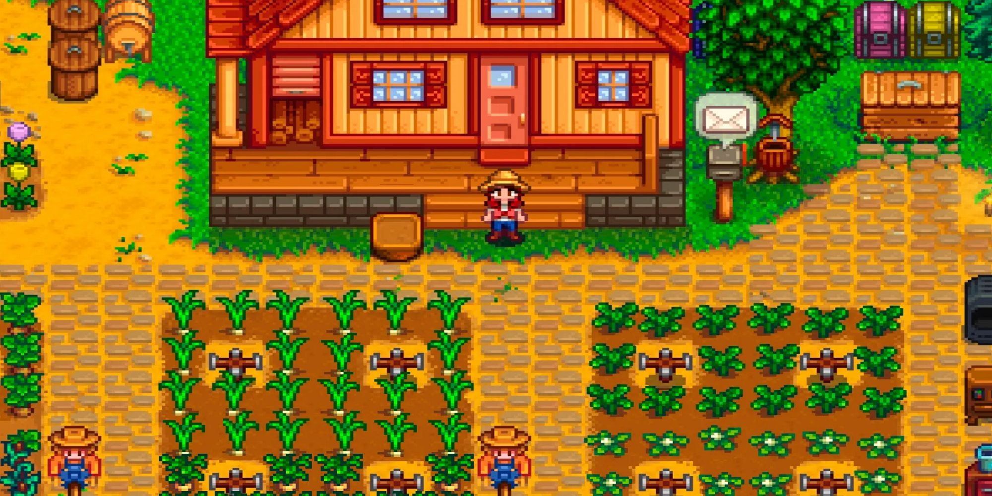 A farm from Stardew Valley