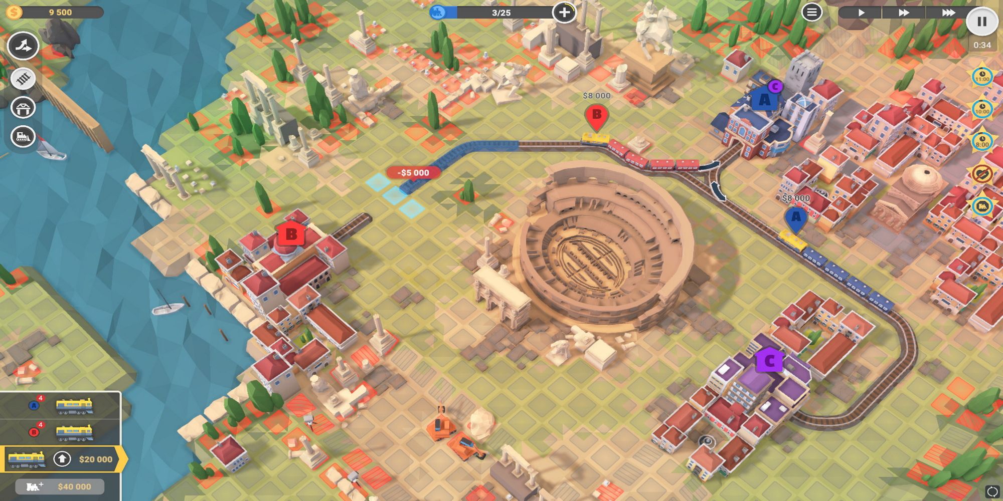 Puzzle train tycoon game Train Valley 2