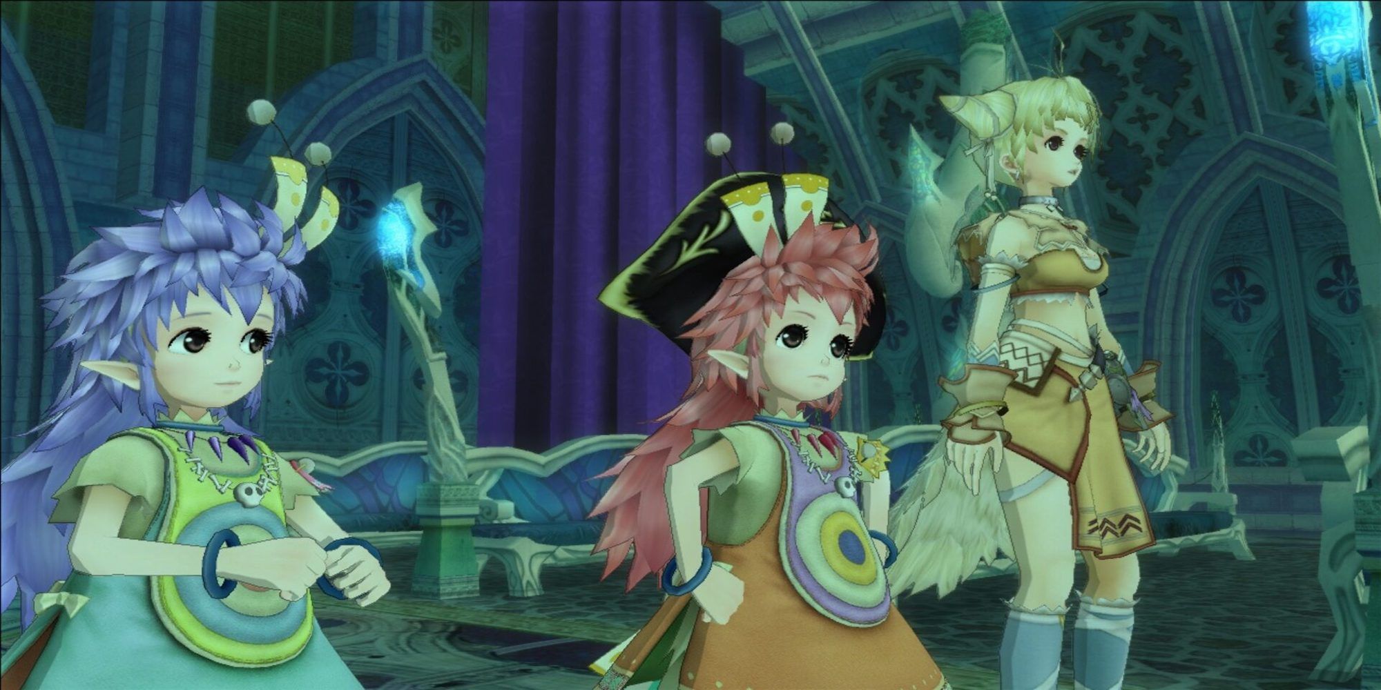 A cutscene featuring characters from Eternal Sonata