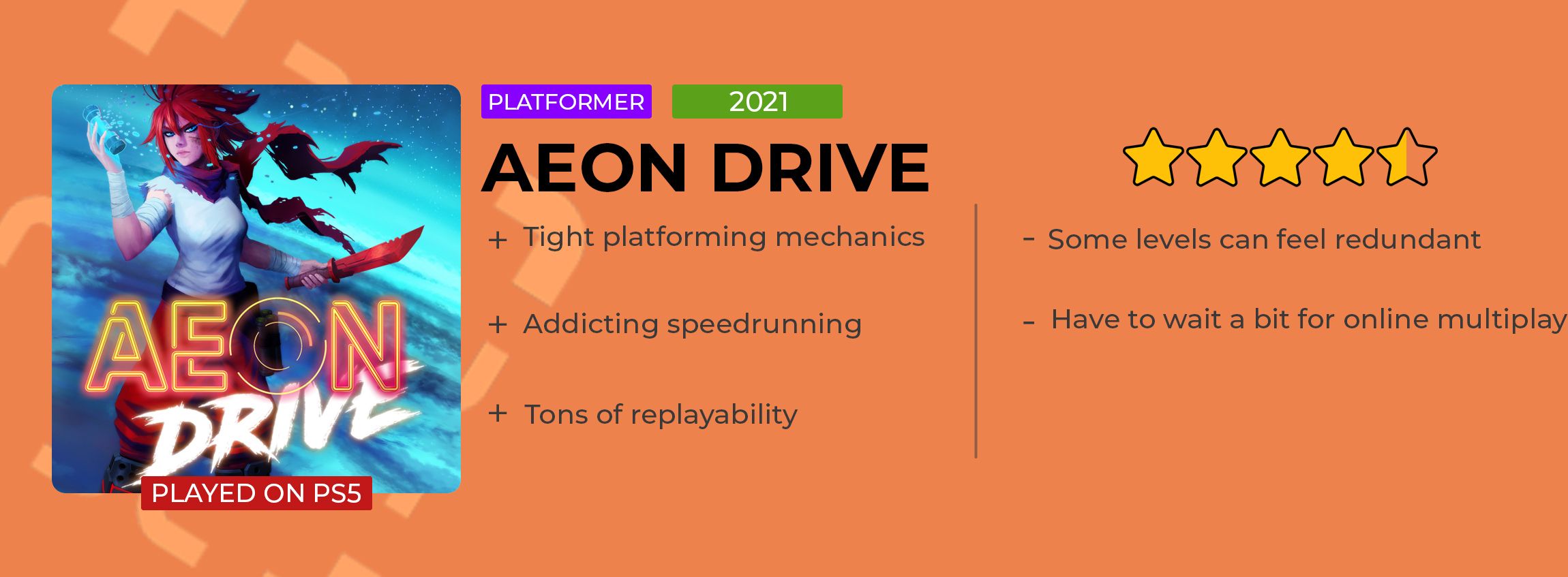 Aeon Drive review card