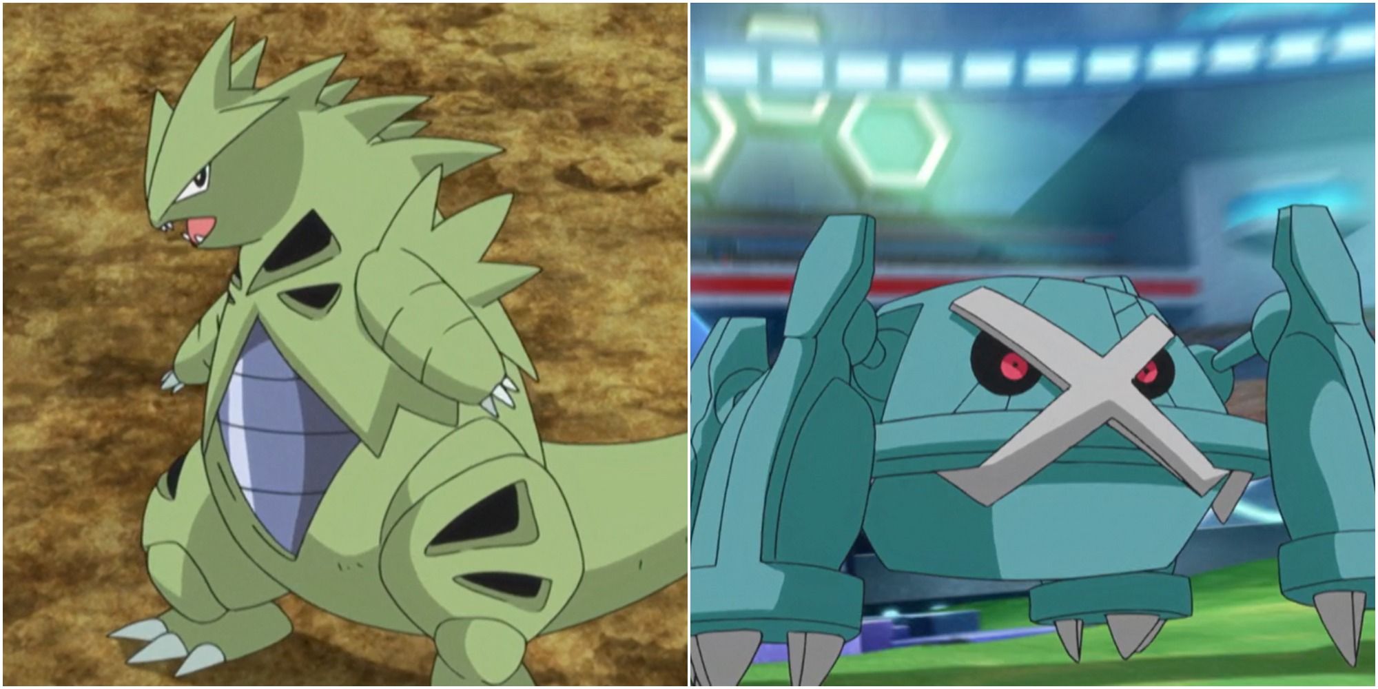 Pokemon Anime XY Champion Battle PSeudo Legendary Alain Tyranitar Metagross