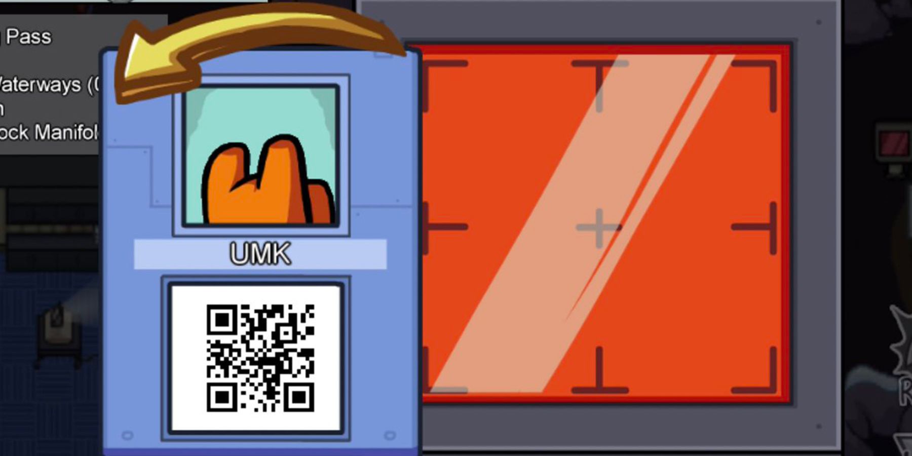 Among Us Boarding Pass QR Code