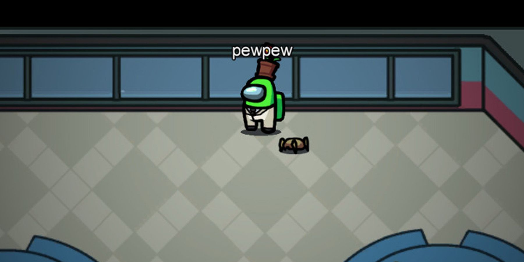 Among Us Player With Bedcrab Pet